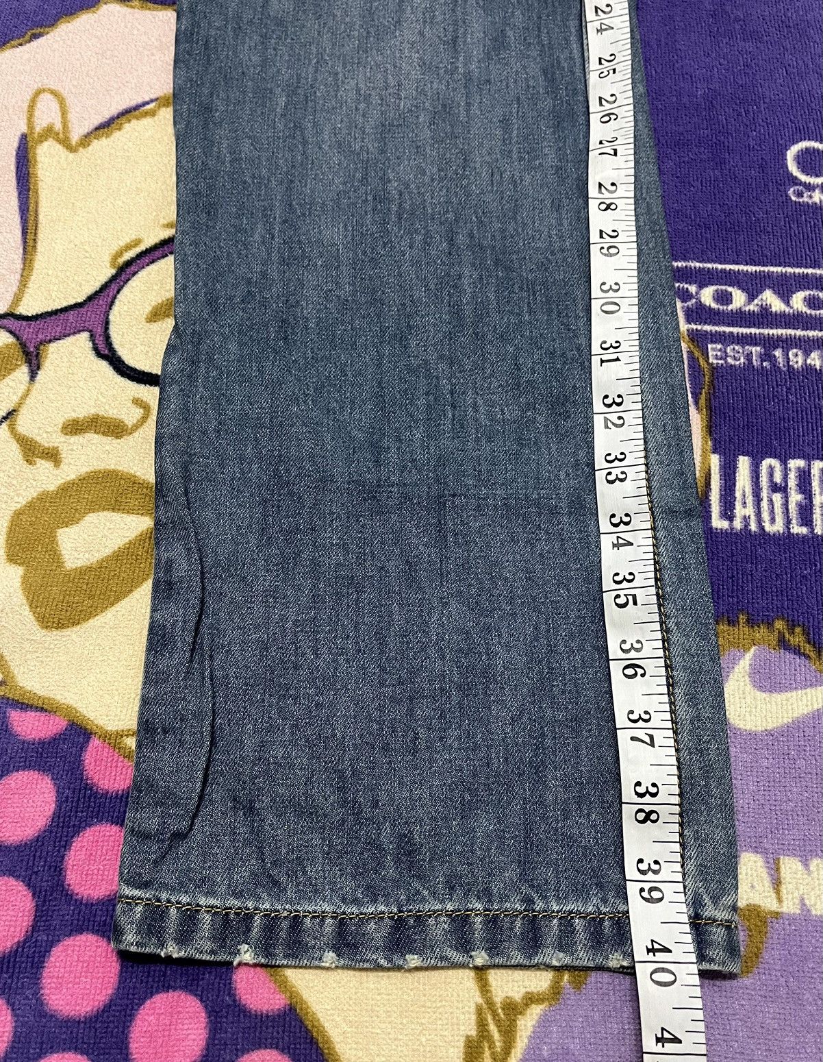 Japanese Brand ROUGH Rare Design Denim Pant Size US 30 / EU 46 - 17 Thumbnail