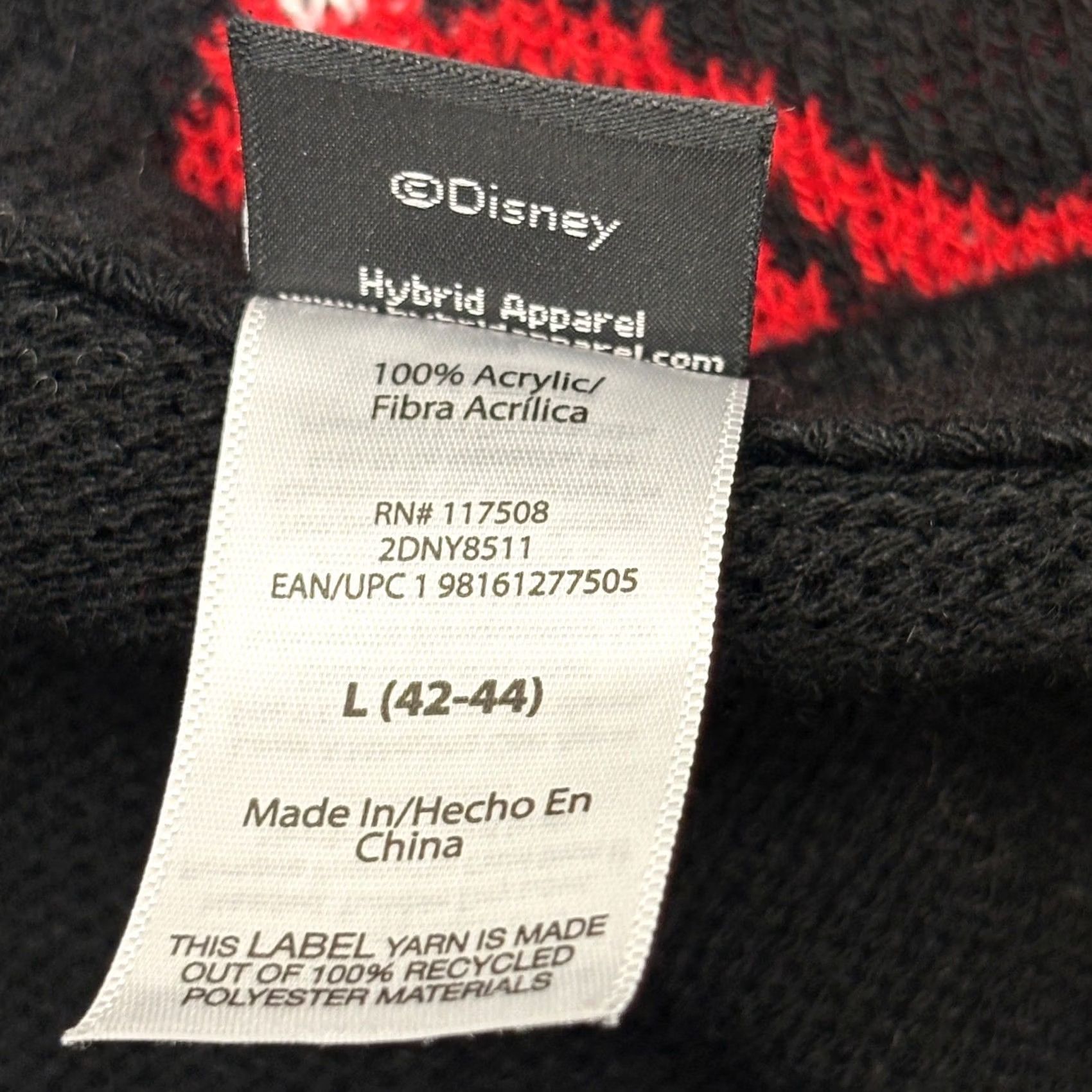 Disney Disney Nightmare Before Christmas Jack Skellington Jolly Holiday Sweater L Mens Crew Neck Knit Acrylic Black Size US L / EU 52-54 / 3 - 6 Thumbnail