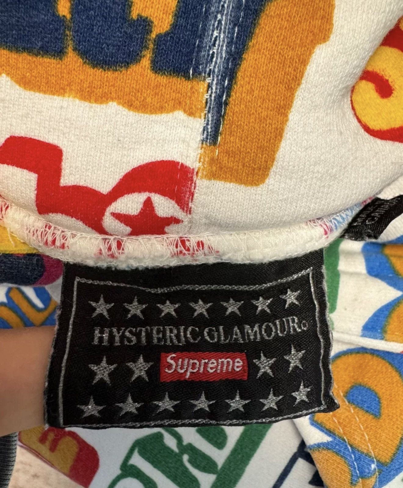 Supreme Supreme hysteric Glamour text hooded hoodie sweatershirt Size US XL / EU 56 / 4 - 3 Thumbnail
