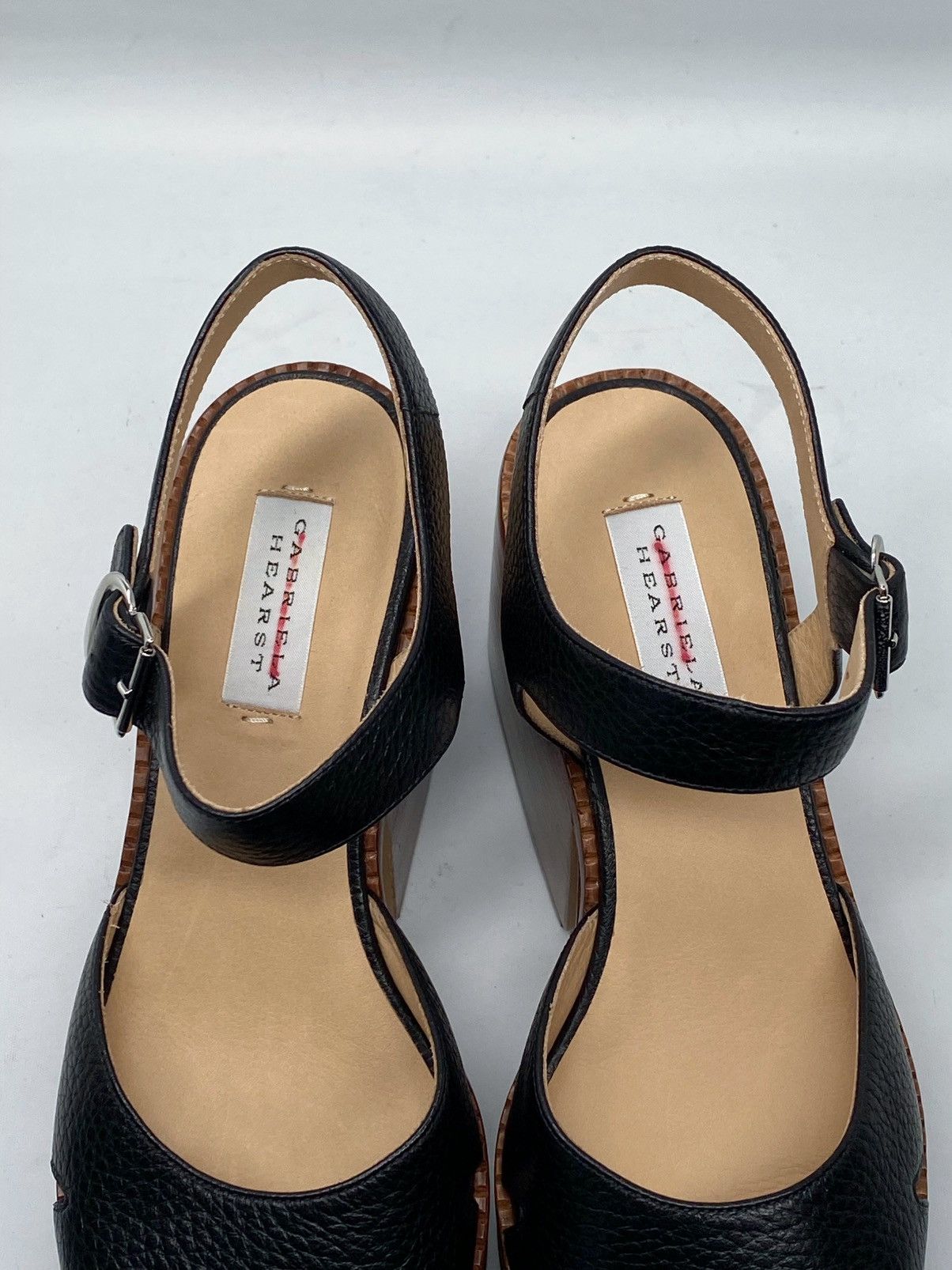 Gabriela Hearst Gabriela Hearst Zuri 90MM Leather Platform Sandals size 38.5 Size US 8.5 / IT 38.5 - 8 Thumbnail