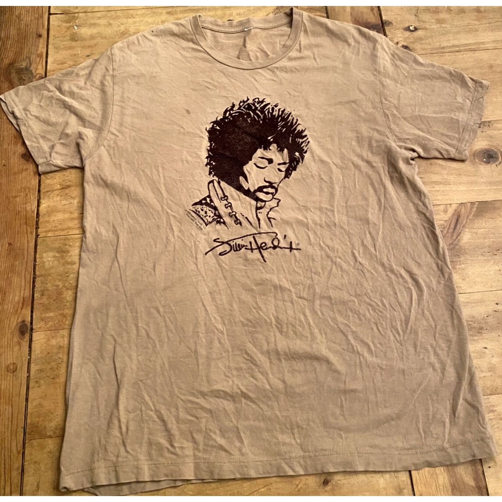 Vintage Jimmy Hendrix authentic Cygnus T-Shirt L Beige Mens 2005 LG Medium T-Shirt Size US L / EU 52-54 / 3 - 2 Thumbnail