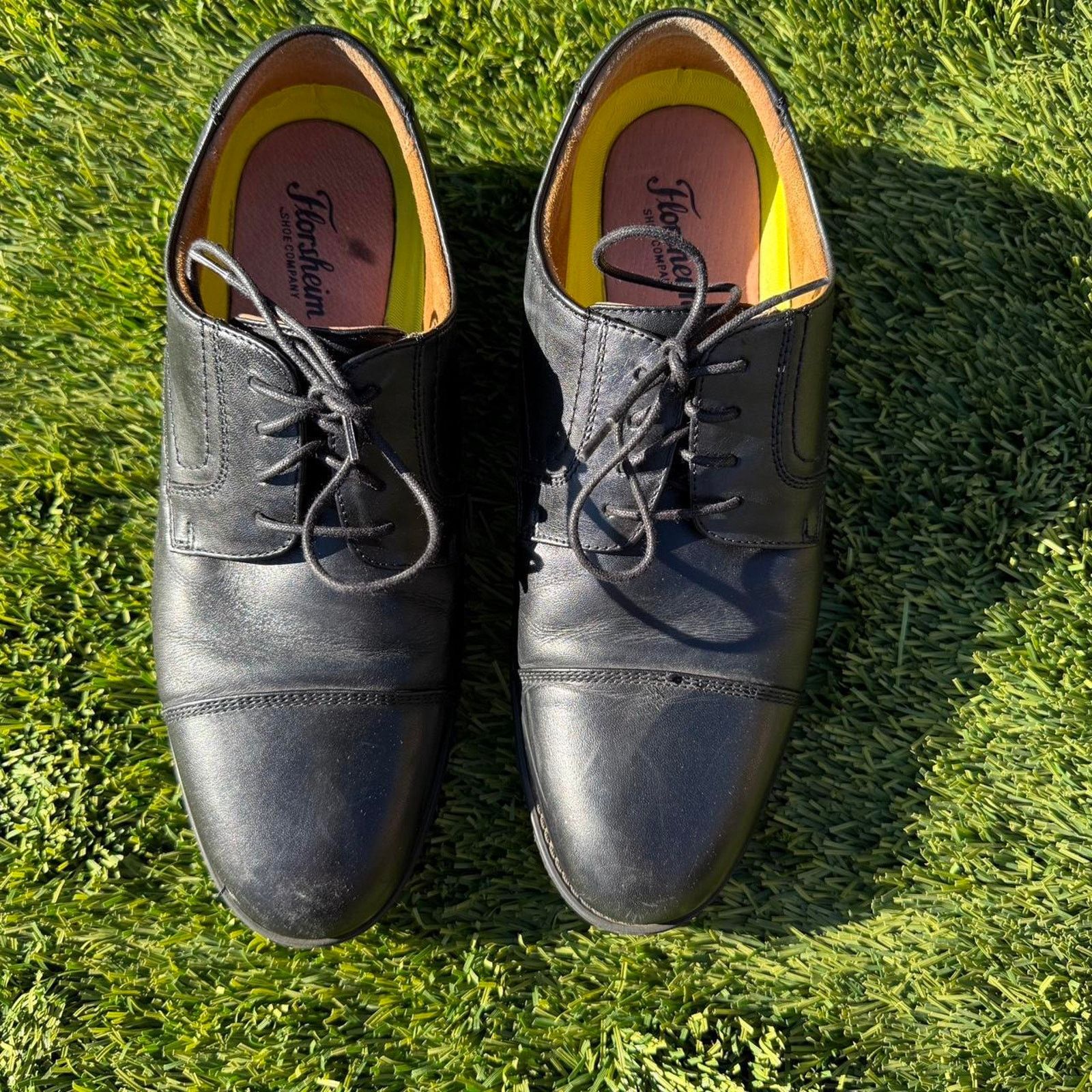 Florsheim Black Dress Shoes Lace Up Florsheim Size 9.5 Men's US Size US 9 / EU 42 - 2 Thumbnail
