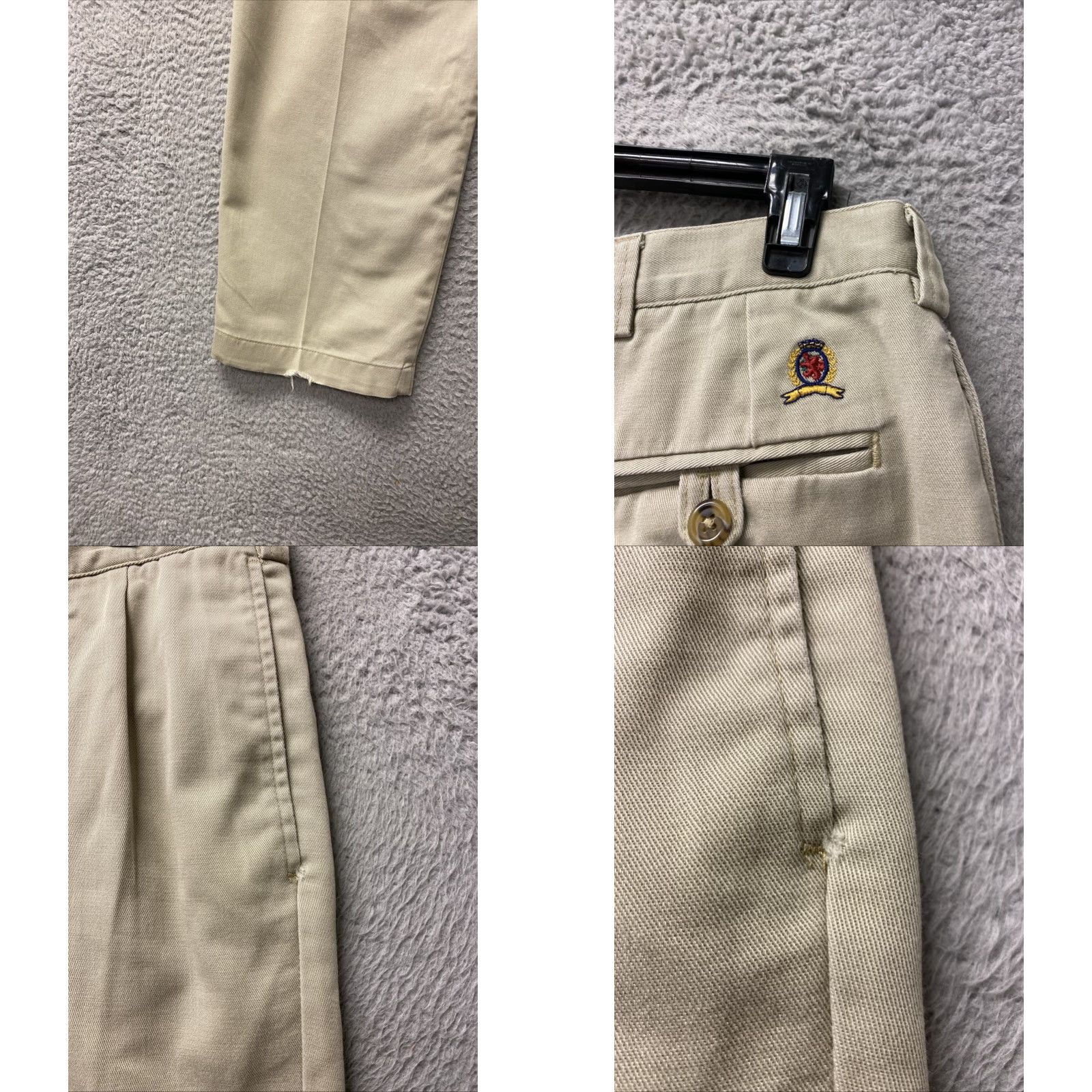 Tommy Hilfiger Vintage Tommy Hilfiger Chino Pants Men 38x32 Khaki Pleated 90s 158-27 Size US 38 / EU 54 - 8 Thumbnail