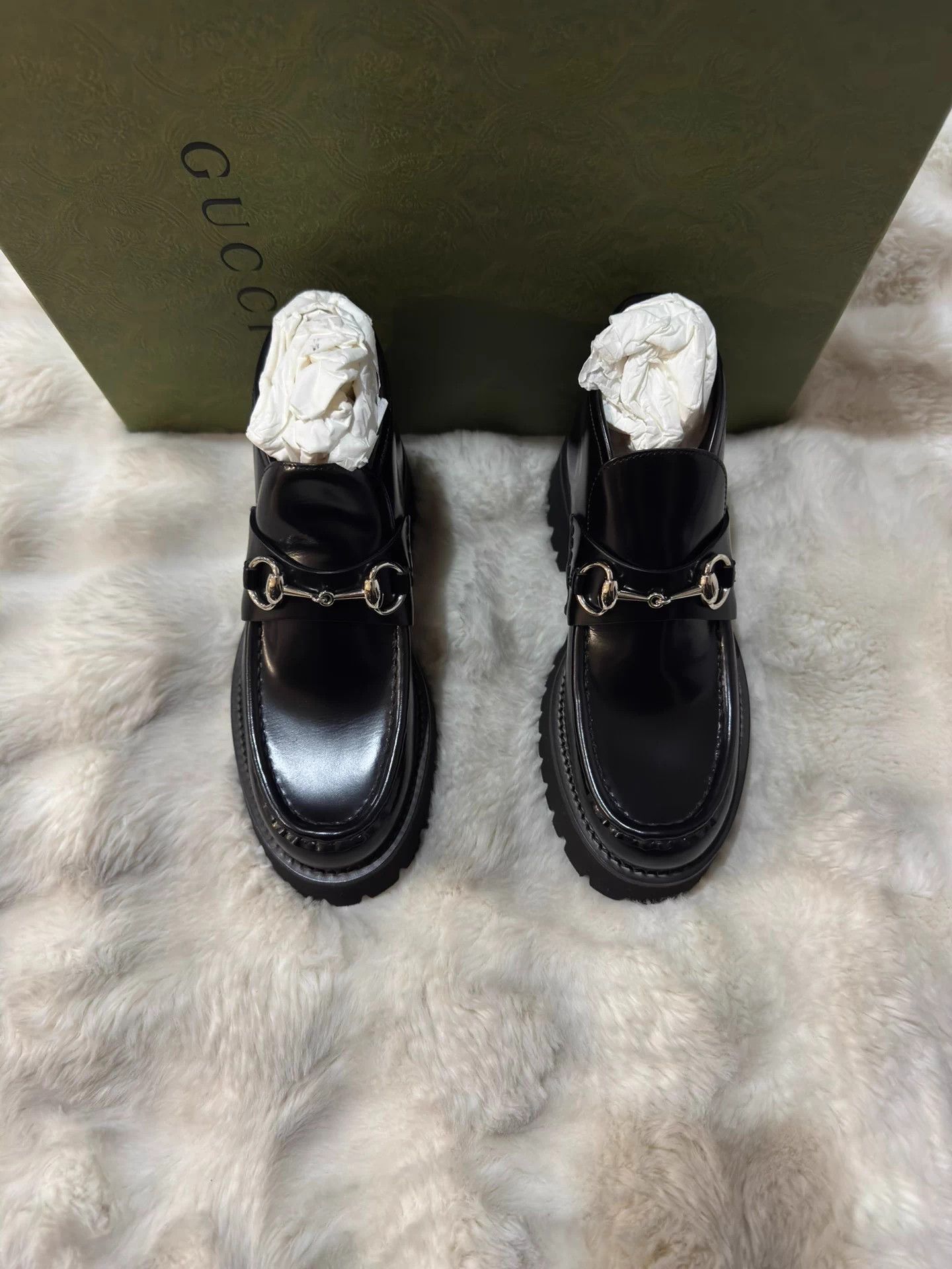 Gucci Gucci Women's Classic Horsebit Platform Loafer 35.5 EU New Size US 4.5 / IT 34.5 - 5 Thumbnail
