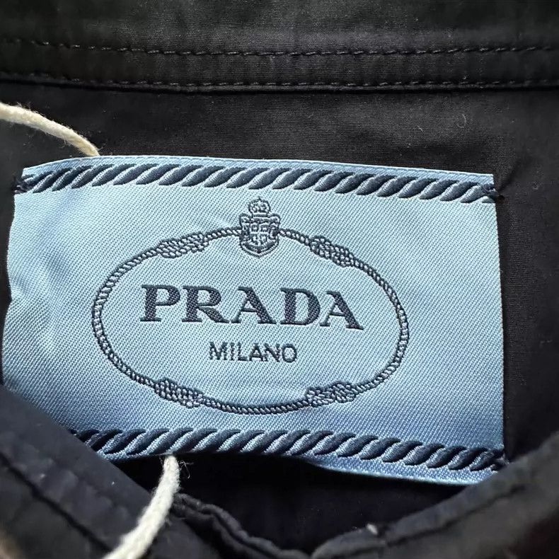 Prada Prada Black triangle shirt dress 2504-Nextarrow Size XS / US 0-2 / IT 36-38 - 3 Thumbnail