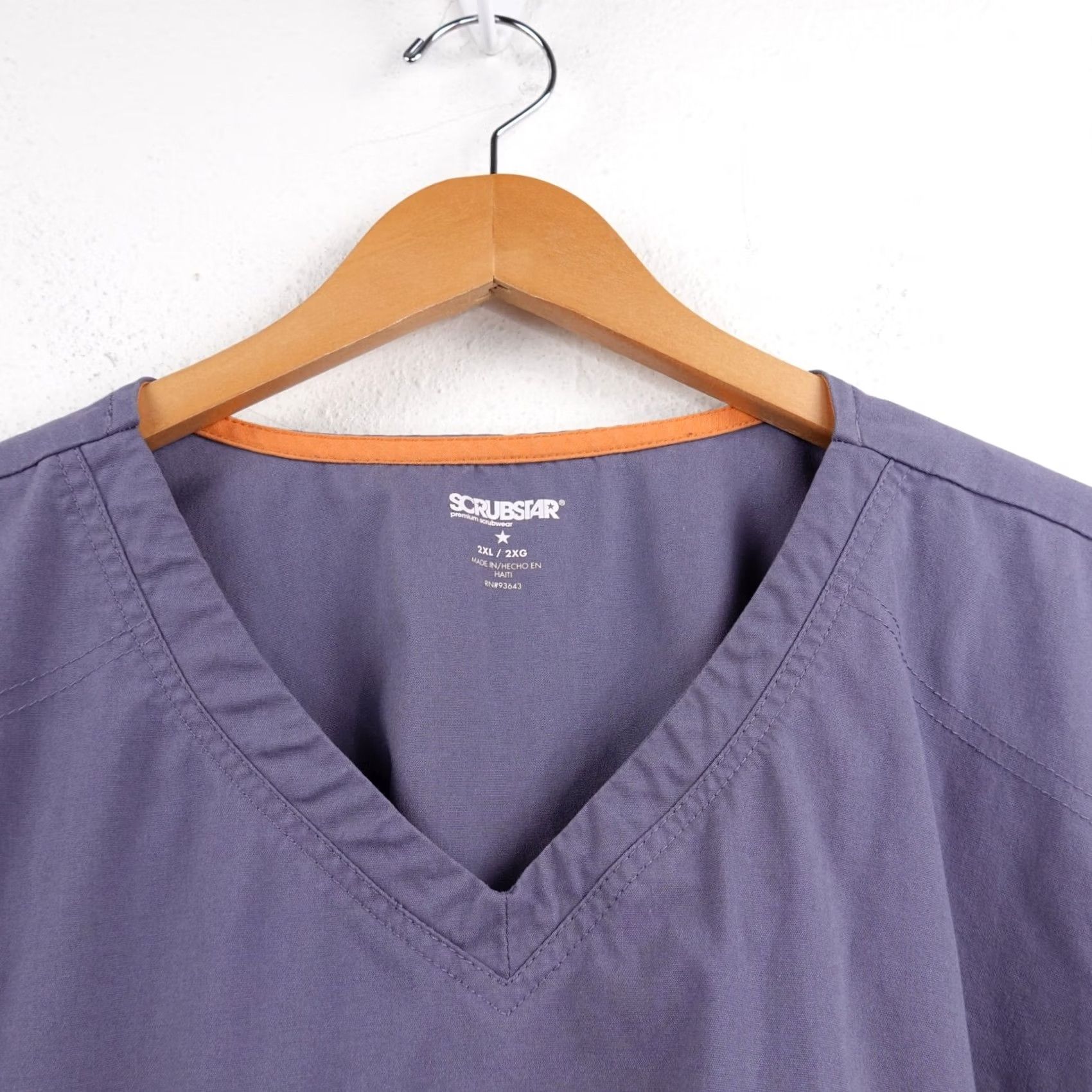 Vintage VINTAGE Scrubstar Women's Scrub Top 2XL Condor Grey Double Pockets V-Neck Mens? Woman? -- Sorry, I cannot include extra text. Size XXL / US 16-18 / IT 52-54 - 2 Thumbnail