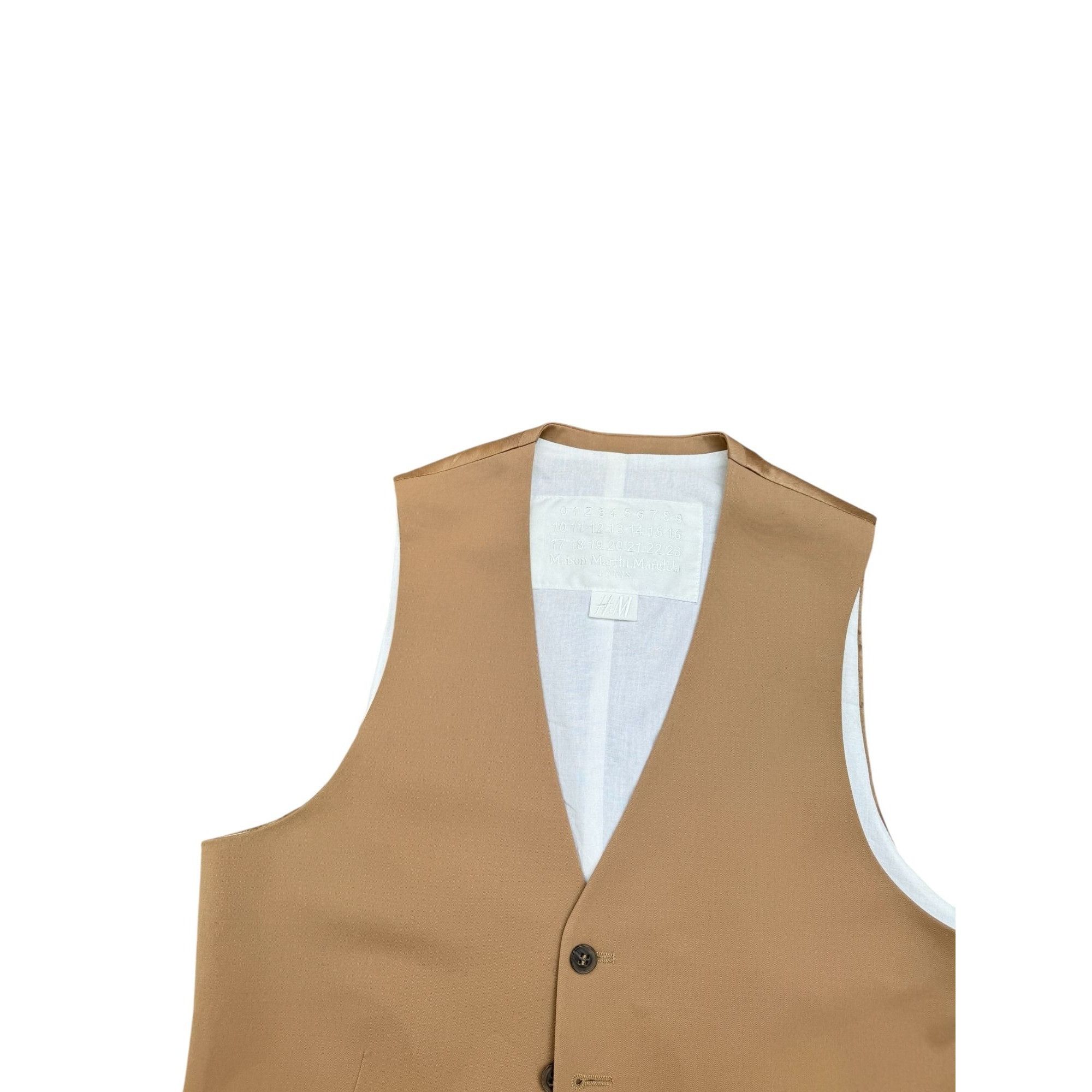 Maison Margiela Beige Wool Viscose Vest Size 36R - 2 Thumbnail