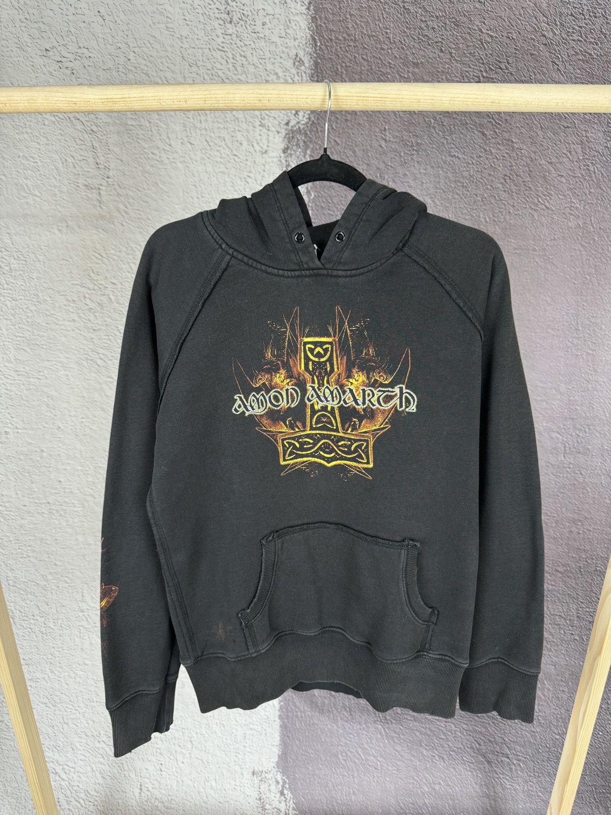 Band Tees Vintage 00s Amon Amarth with oden on my side Metal Hoodie Size US M / EU 48-50 / 2 - 2 Thumbnail