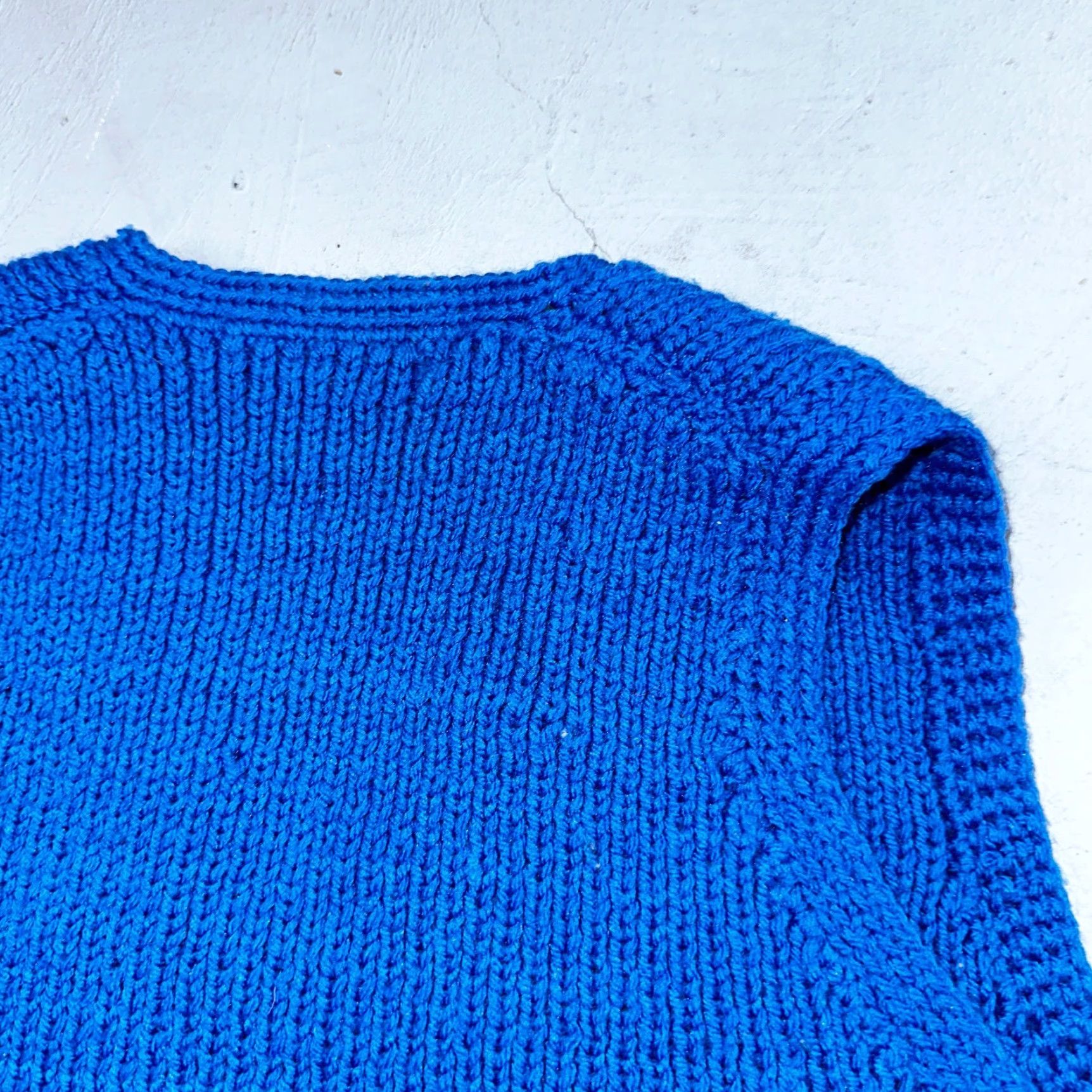 Vintage VINTAGE Blue Knitted Vest Sweater Pullover M 70s Casual Mens Size US M / EU 48-50 / 2 - 8 Thumbnail