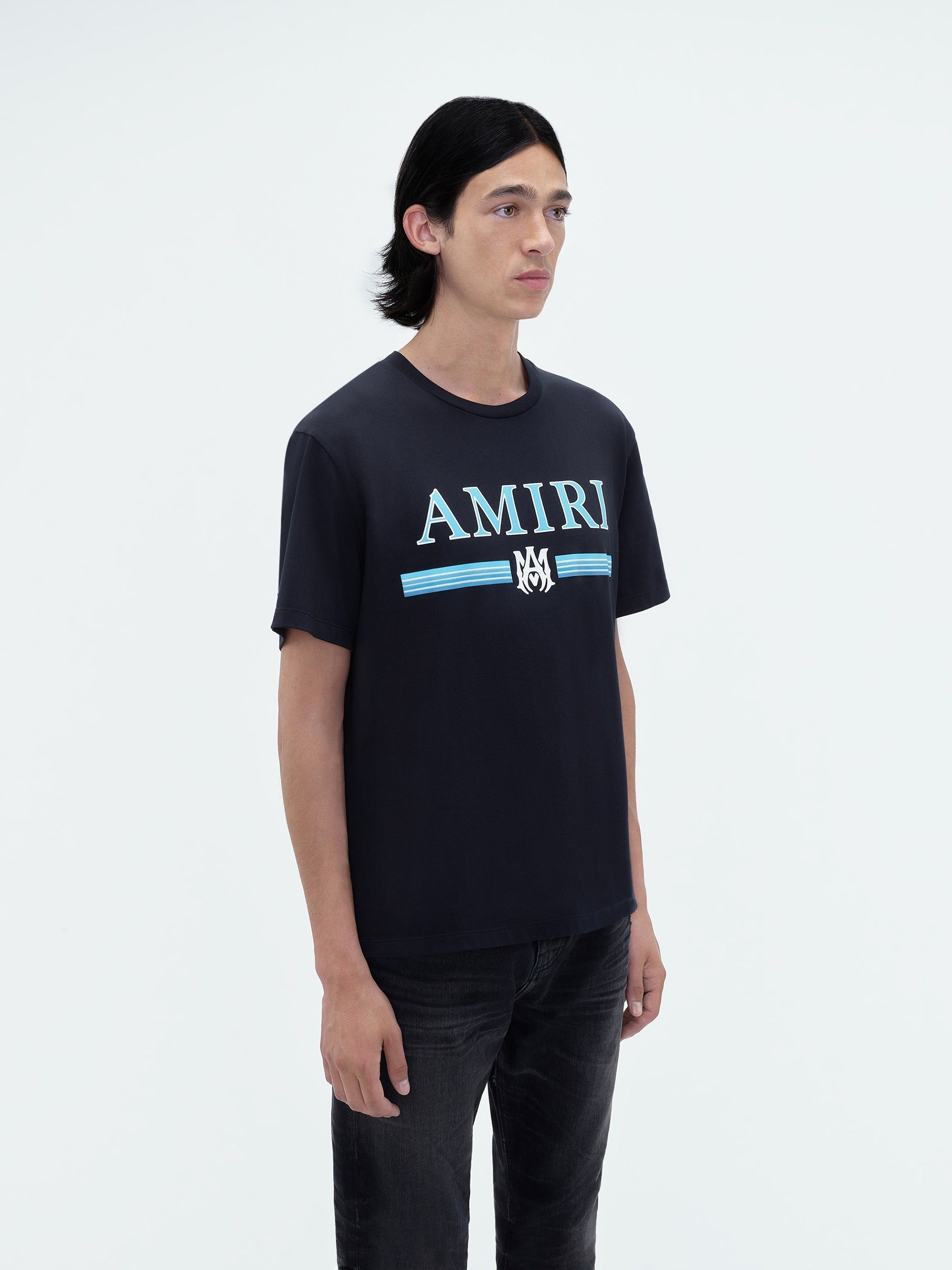 Amiri oc11z0225 MA Bar Short Sleeve T-Shirt in Black Size US S / EU 44-46 / 1 - 4 Thumbnail
