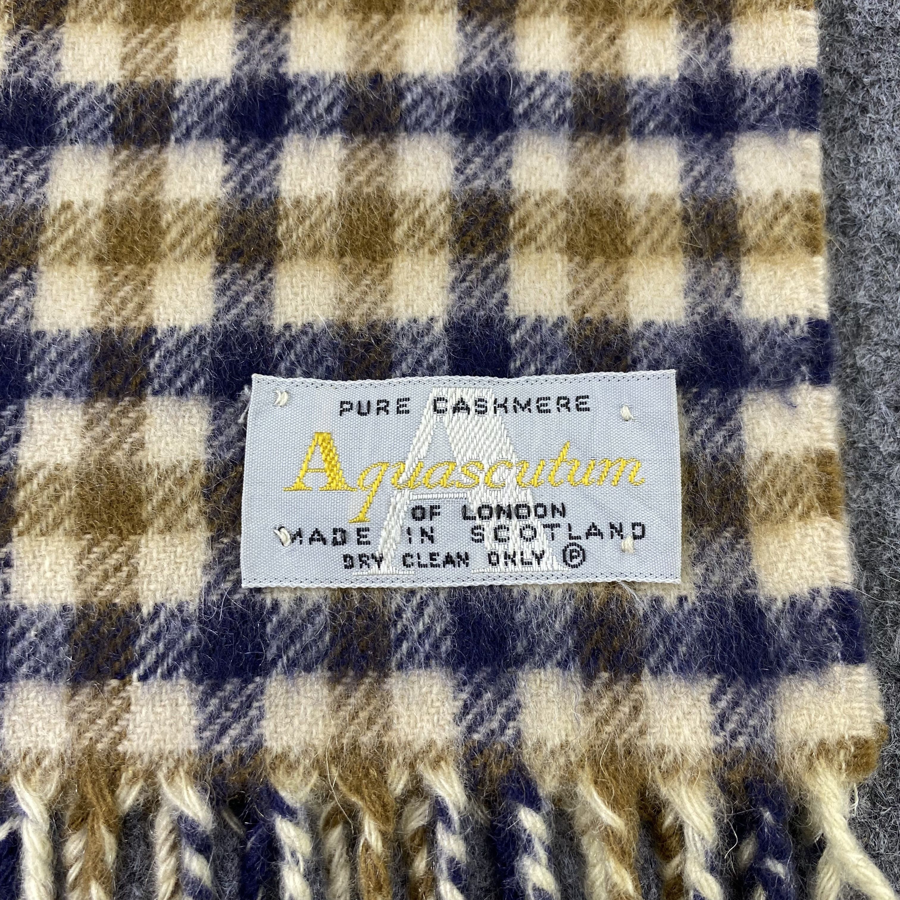 Aquascutum Aquasqutum Cashmere Muffler / Scarf / Neckwear -T1336 Size ONE SIZE - 5 Thumbnail
