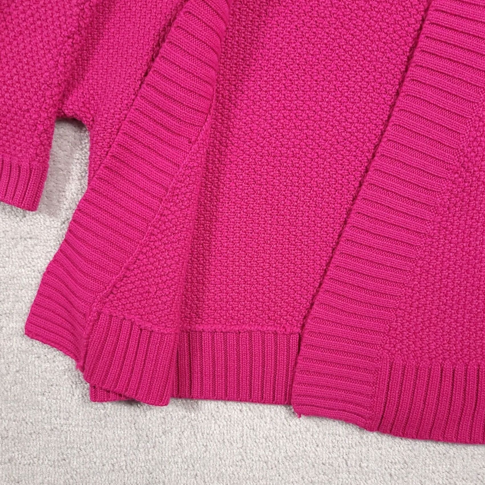 Vintage Chico's Cardigan Women's Open Front Wool Blend Pink 1 Medium 1/2 Sleeve Knit Basic Classic Travel Fall Spring Winter Shirt? Size M / US 6-8 / IT 42-44 - 4 Thumbnail