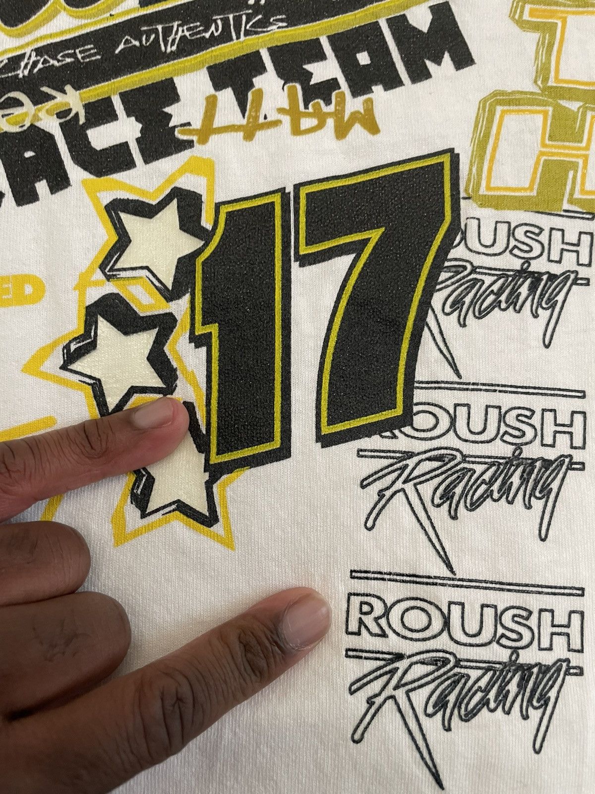Vintage Vintage Y2K NASCAR Graphic Tee Racing Unsoundrags Hanes Moto Size US L / EU 52-54 / 3 - 5 Thumbnail
