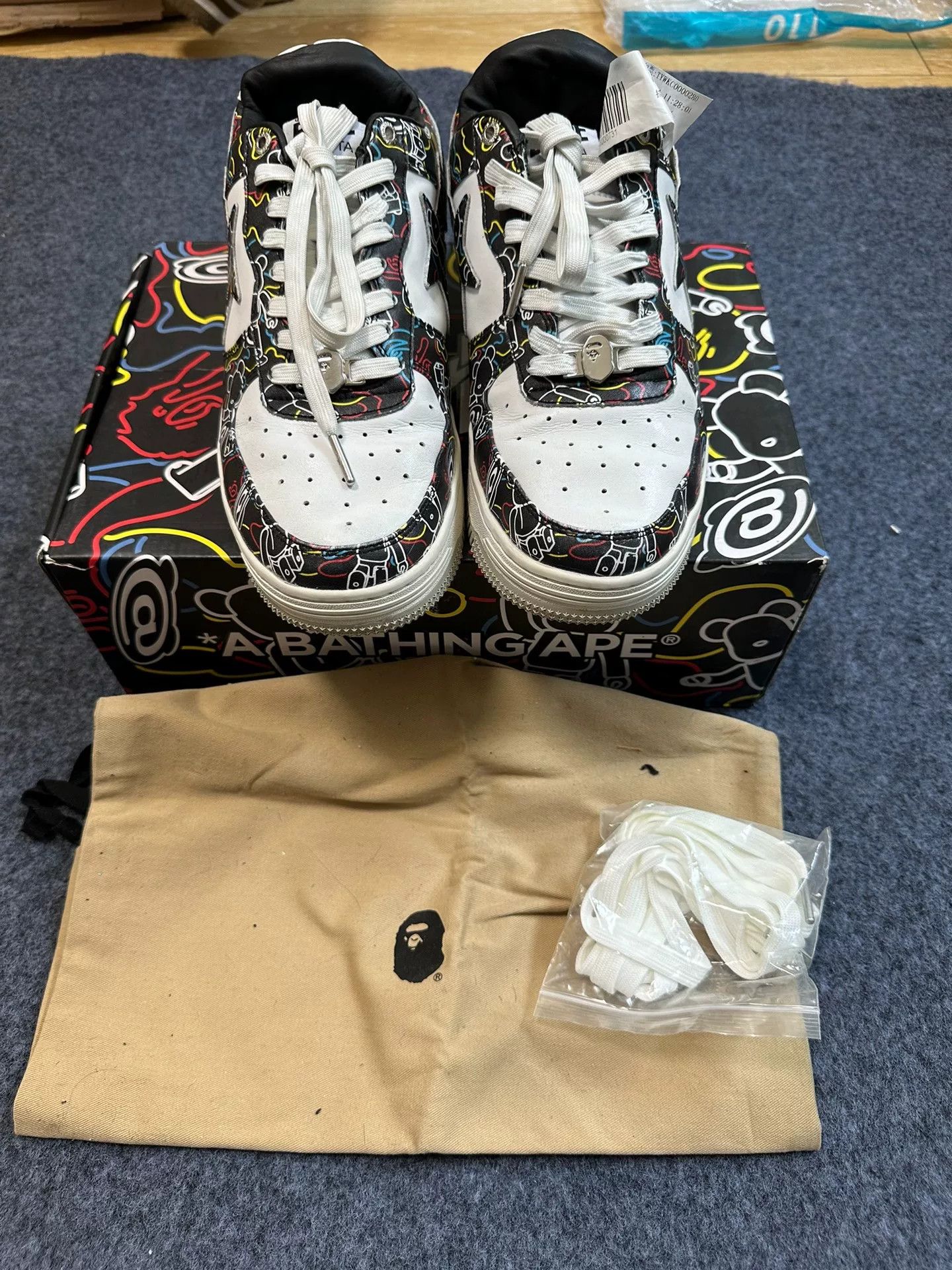 Bape Bape Multi Shark Triple Collab Size US 13 / EU 46 - 1 Thumbnail