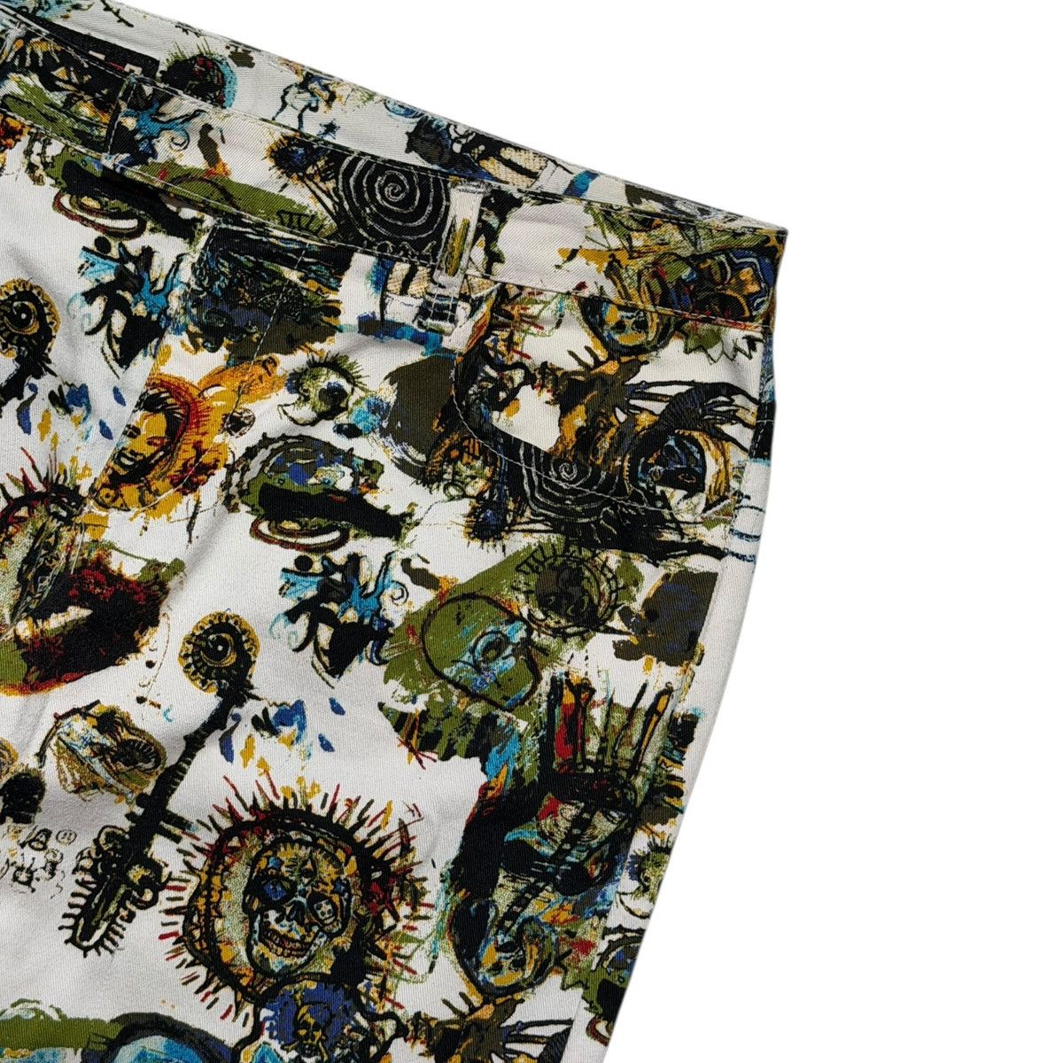 Jean Paul Gaultier SS2000 basquiat artwork denim Size US 30 / EU 46 - 2 Thumbnail