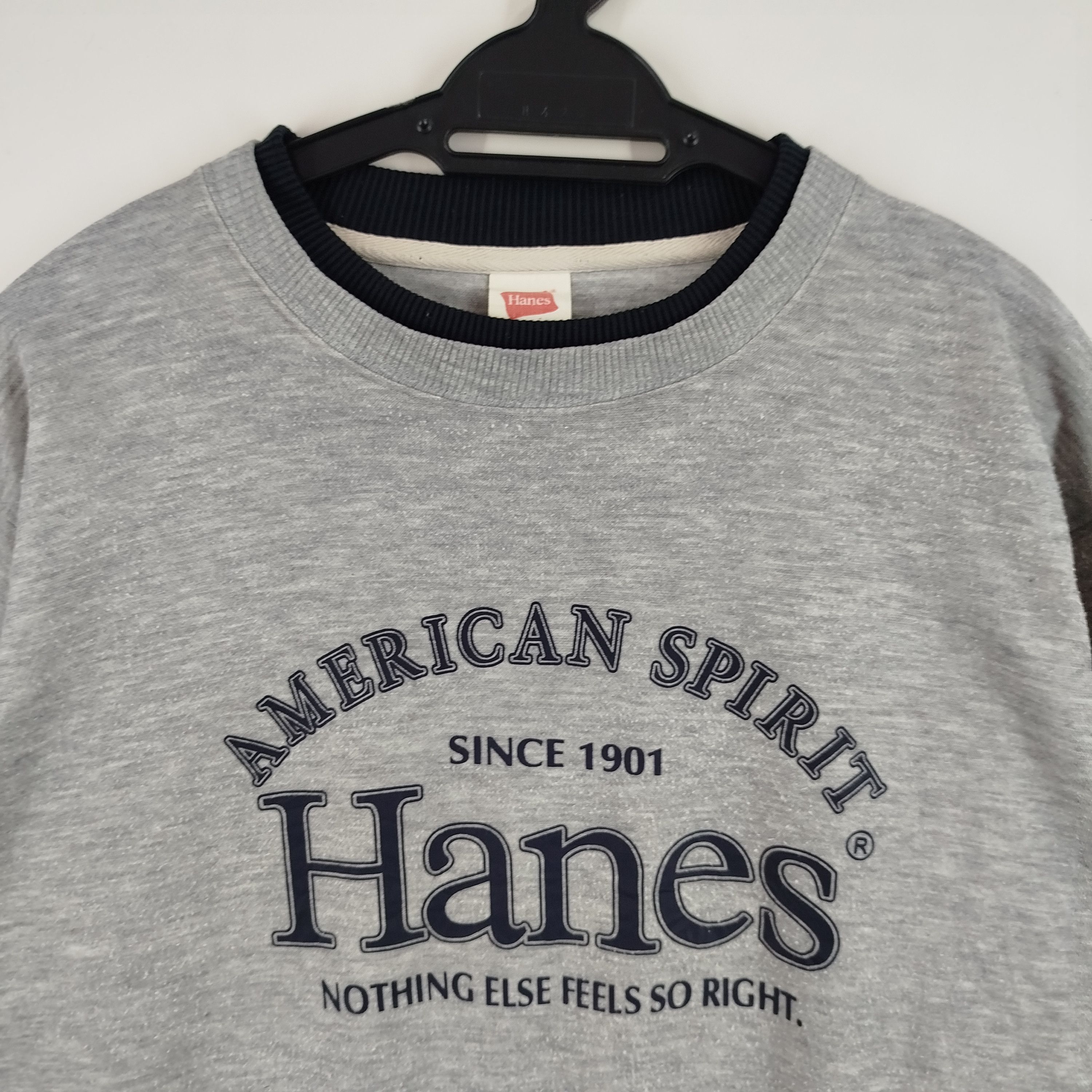 Designer × Hanes Vintage Hanes American Spirit Big Spell Out Y2K Size US M / EU 48-50 / 2 - 2 Thumbnail