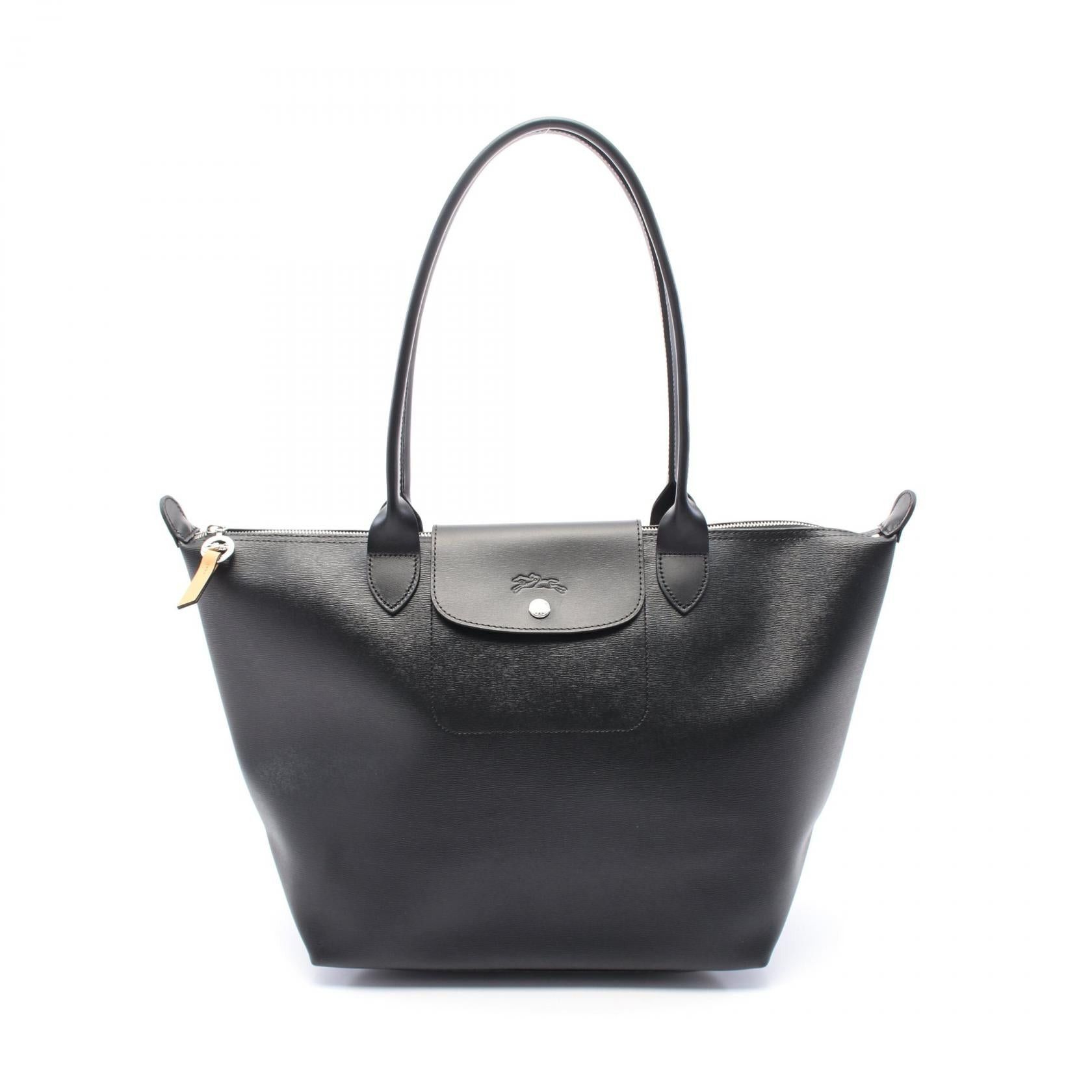 Longchamp Longchamp Le Preage City L Handbag Tote Bag Canvas Leather Black Size ONE SIZE - 1 Thumbnail