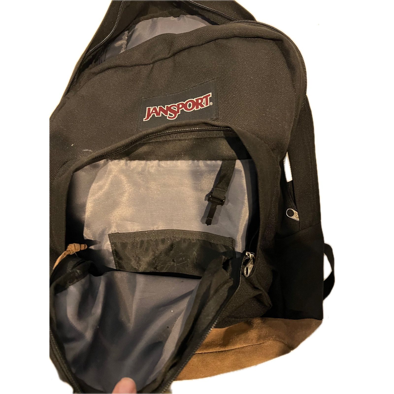 Jansport JanSport Right Pack 3 Section Black Brown Backpack Size 30 - 3 Thumbnail