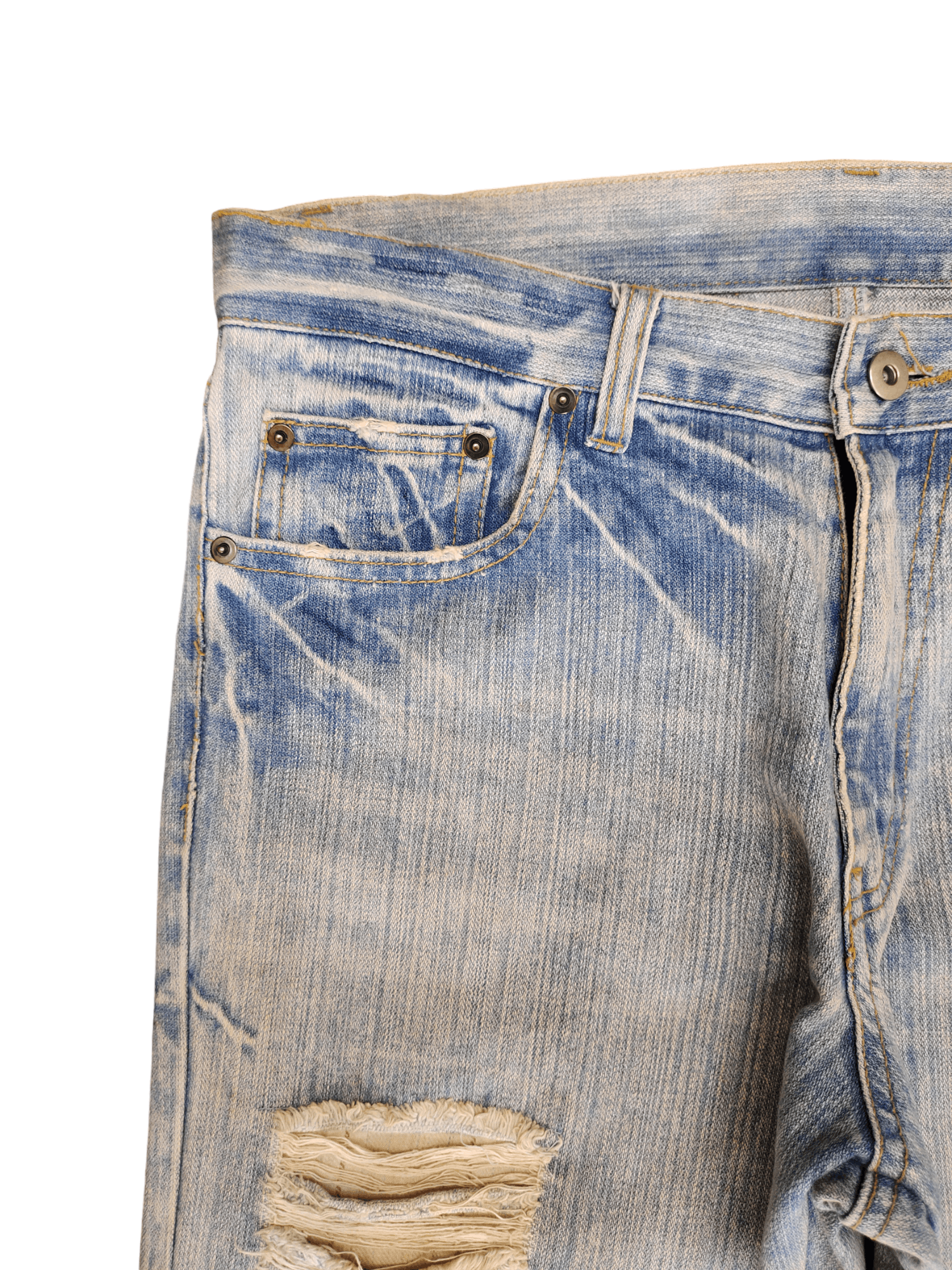 Japanese Brand Japan Sukajan Dragon Distressed Jeans karakuri Tamashi Size US 32 / EU 48 - 5 Thumbnail