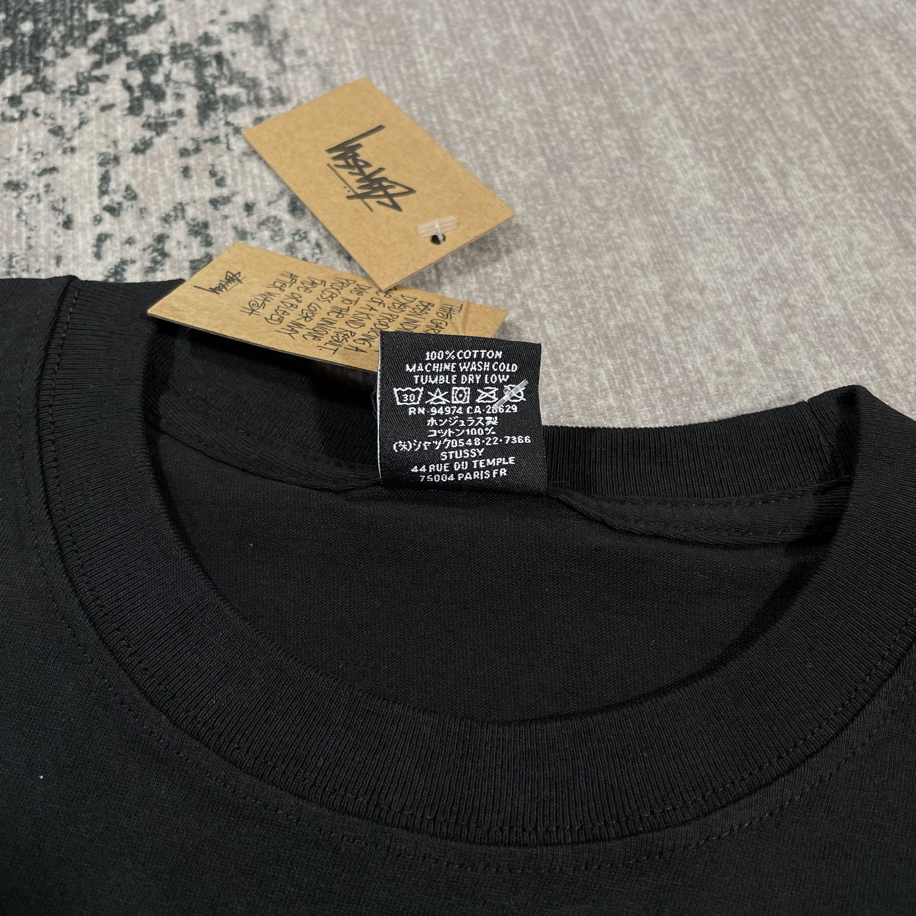 Stussy Stussy Logo Surfman Black Large Size US L / EU 52-54 / 3 - 6 Thumbnail
