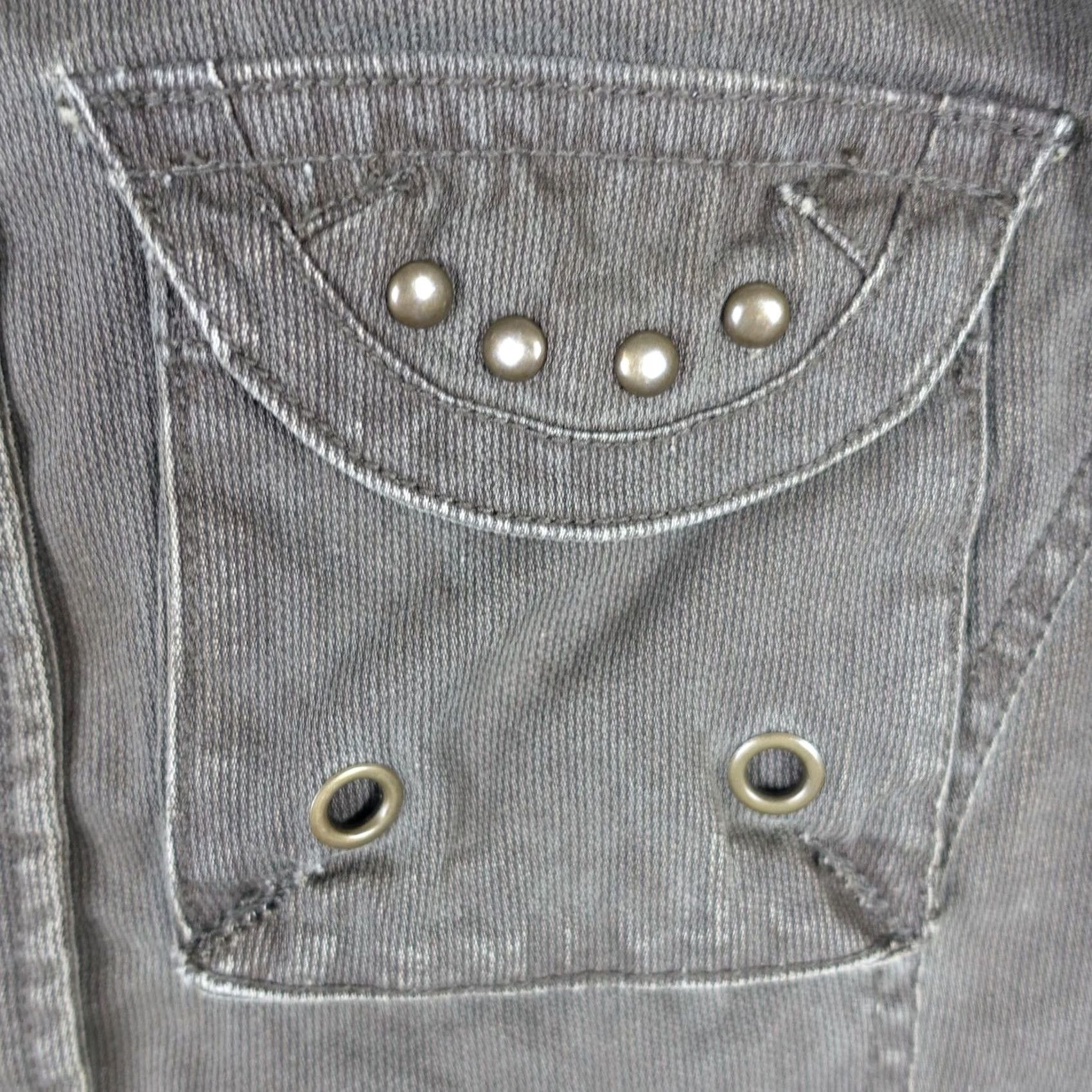 Buffalo David Bitton Buffalo David Bitton Jacket Womens XL Brown Corduroy Military Studded Pockets Size XL / US 12-14 / IT 48-50 - 4 Thumbnail