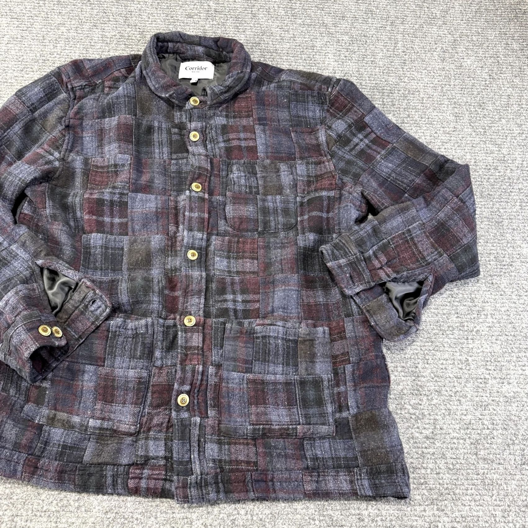 Corridor Corridor Mens Jacket Flannel Quilted Plaid 2XL Size US XXL / EU 58 / 5 - 2 Thumbnail