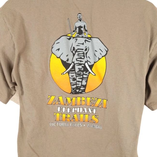 Vintage Zambezi Elephant Trails T Shirt Mens Size Large Brown Victoria Falls Zambia Threads Shirt Mens L Brown"} Size US L / EU 52-54 / 3 - 2 Thumbnail