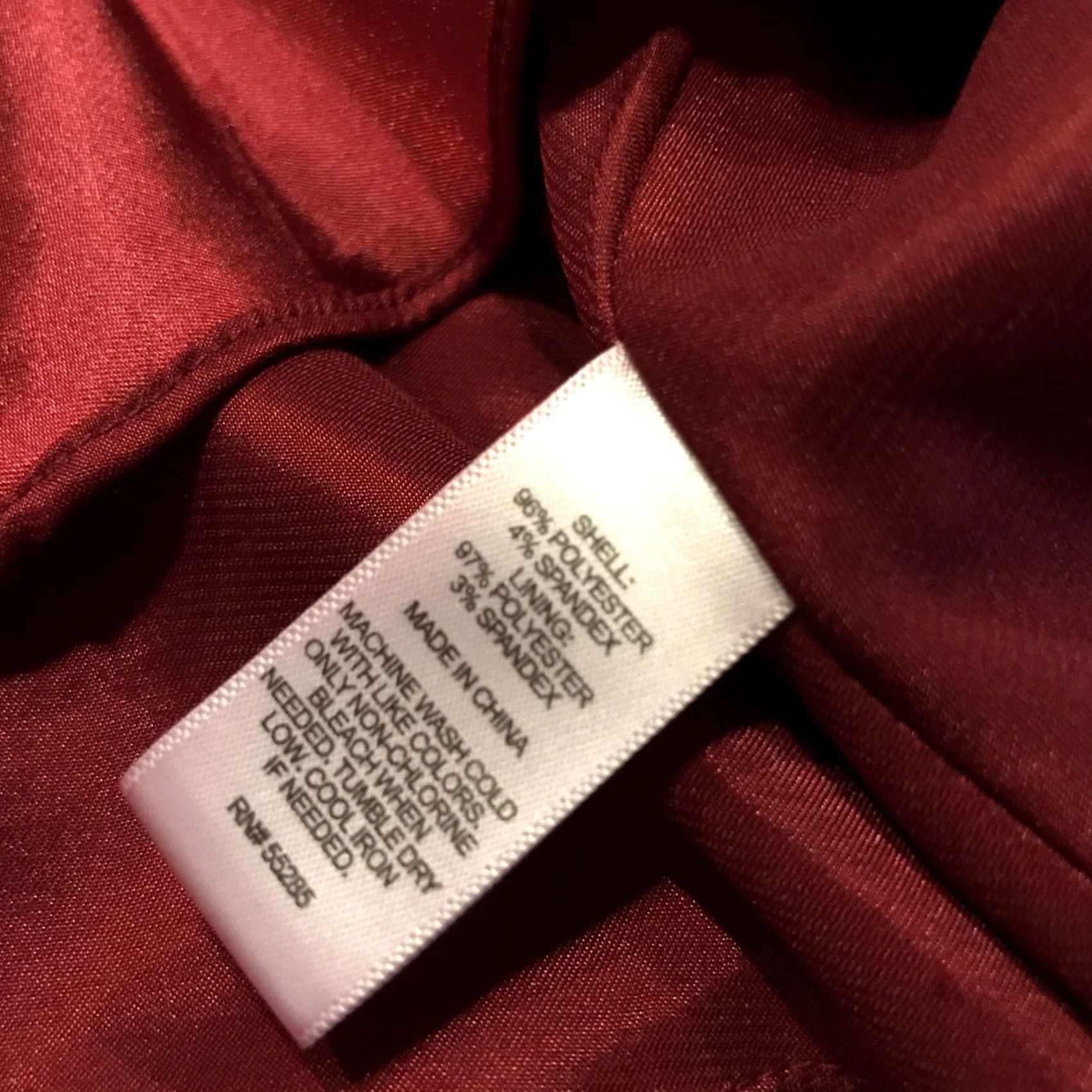 Express Express Blouse Shirt Womens S Red Polyester Blend Lined Zipper Round Neck Sleeveless Regular Basic Size S / US 4 / IT 40 - 3 Thumbnail