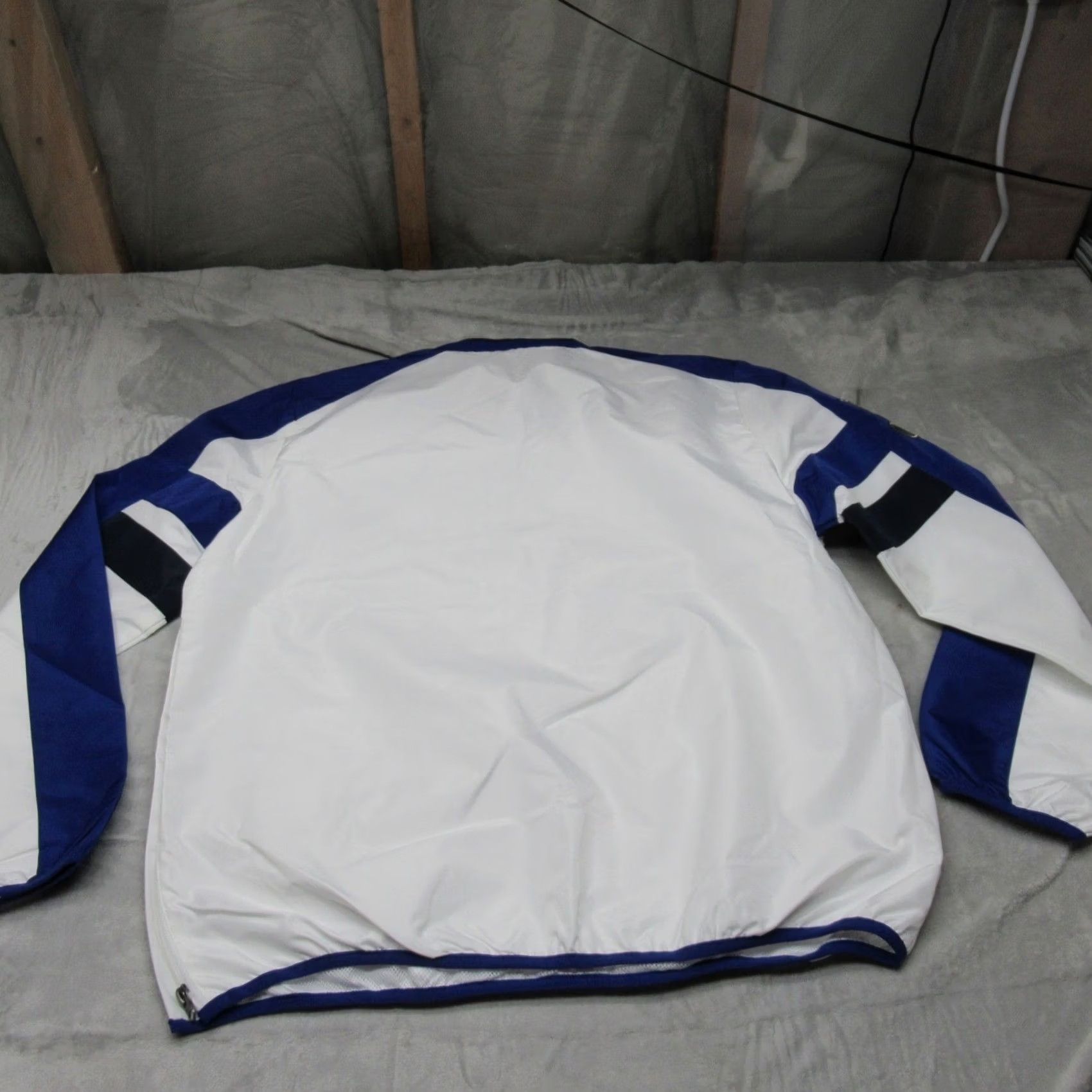 NHL NHL St Louis Blues Jacket Men Large White V-Neck Windbreaker Hockey NEW Size US L / EU 52-54 / 3 - 2 Thumbnail