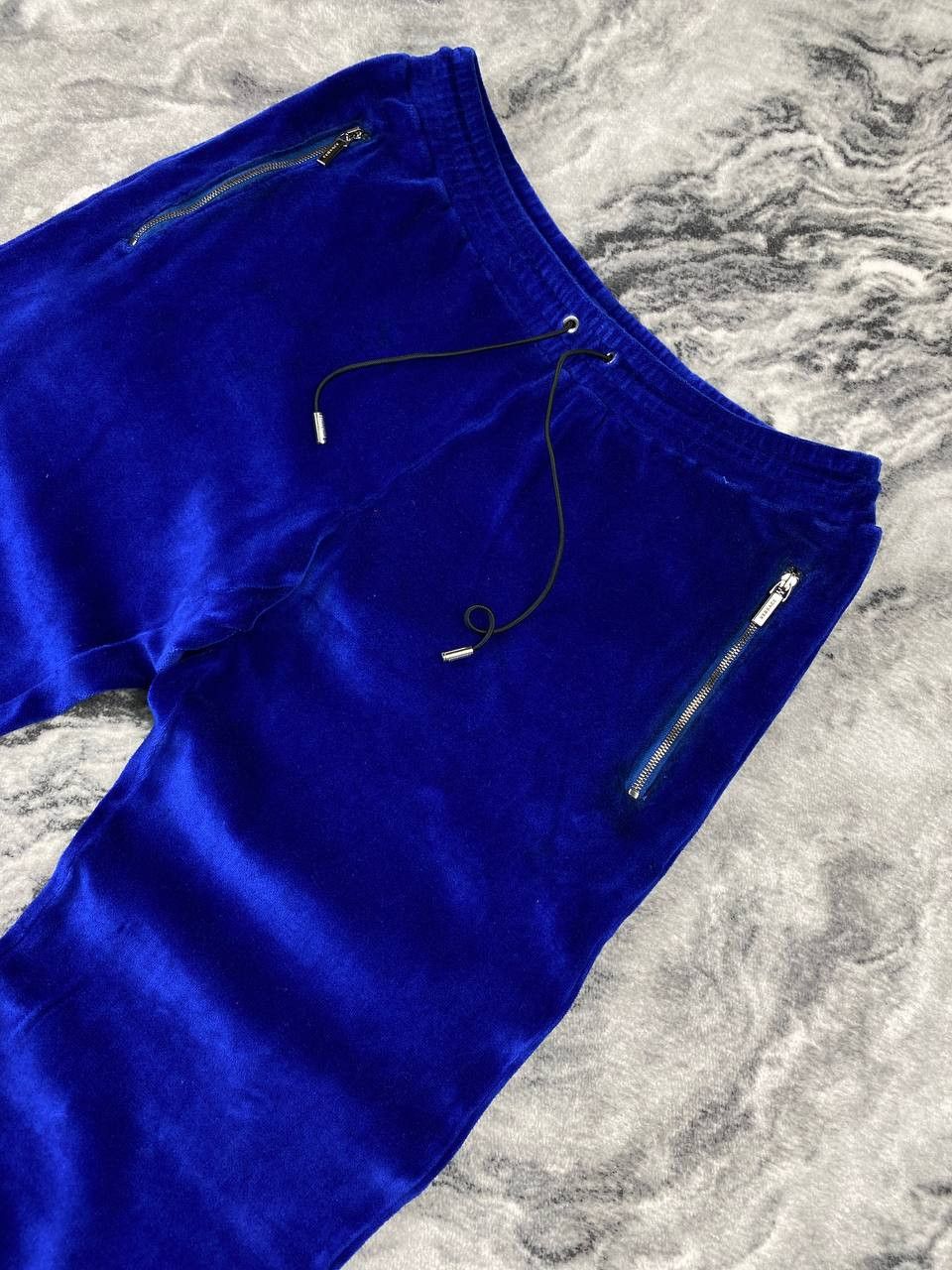 Versace Versace Medusa Logo Velour Sweatpants Women Size S Blue Size 28" / US 6 / IT 42 - 8 Thumbnail