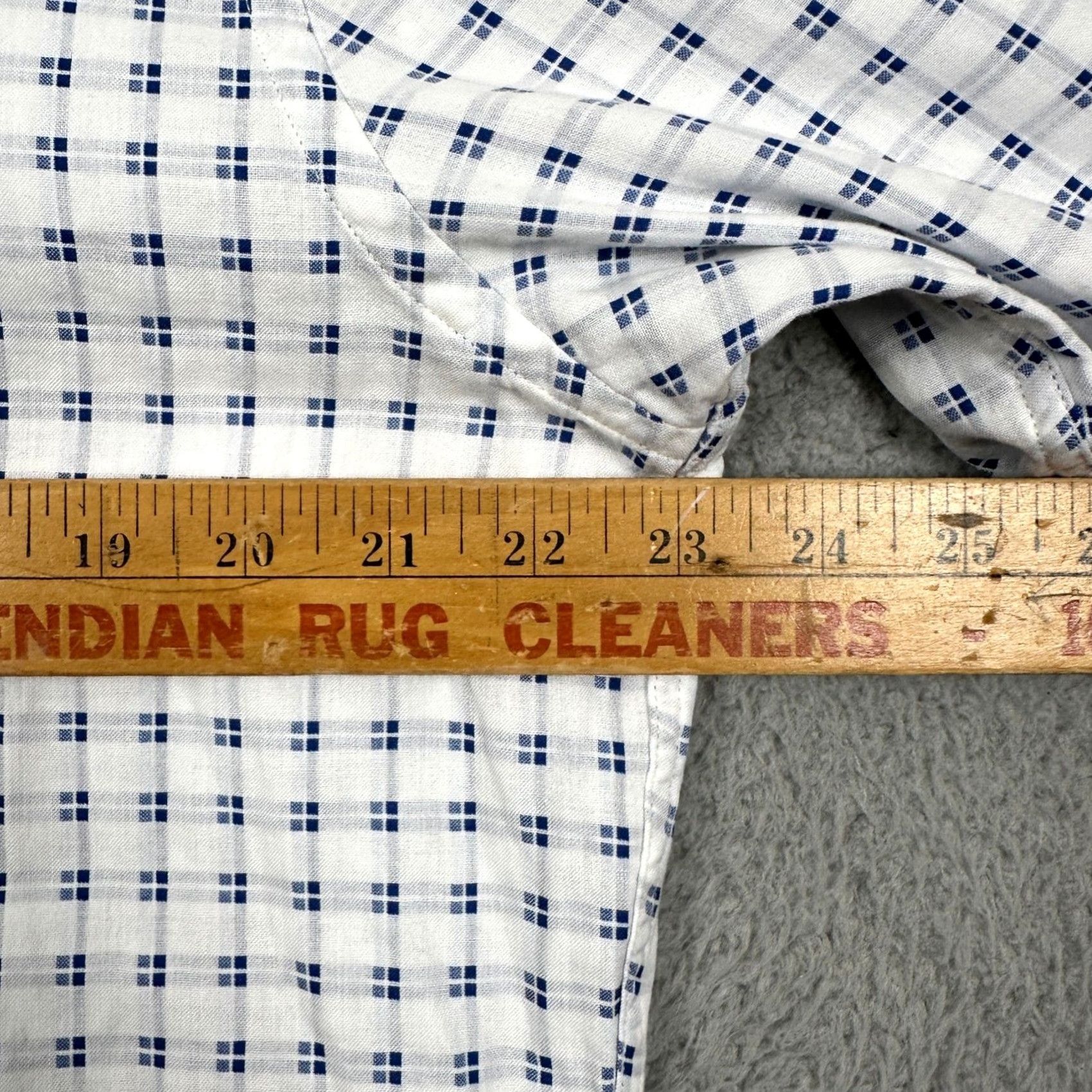 Charles Tyrwhitt CHARLES TYRWHITT Dress Shirt Men Large Slim Fit White Blue Check Button Down EUC Shirt Dress Shirt Size 42R - 6 Thumbnail