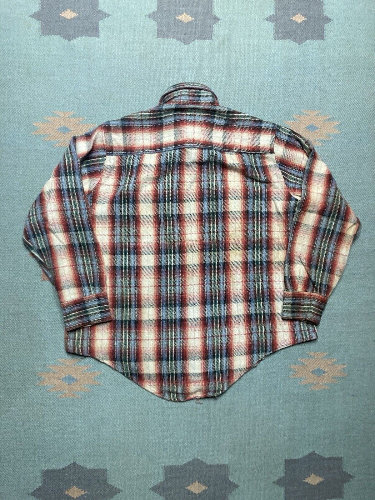 Sears × Vintage VTG 80s woven cotton flannel Kingsport heavyweight check L Size US L / EU 52-54 / 3 - 5 Thumbnail
