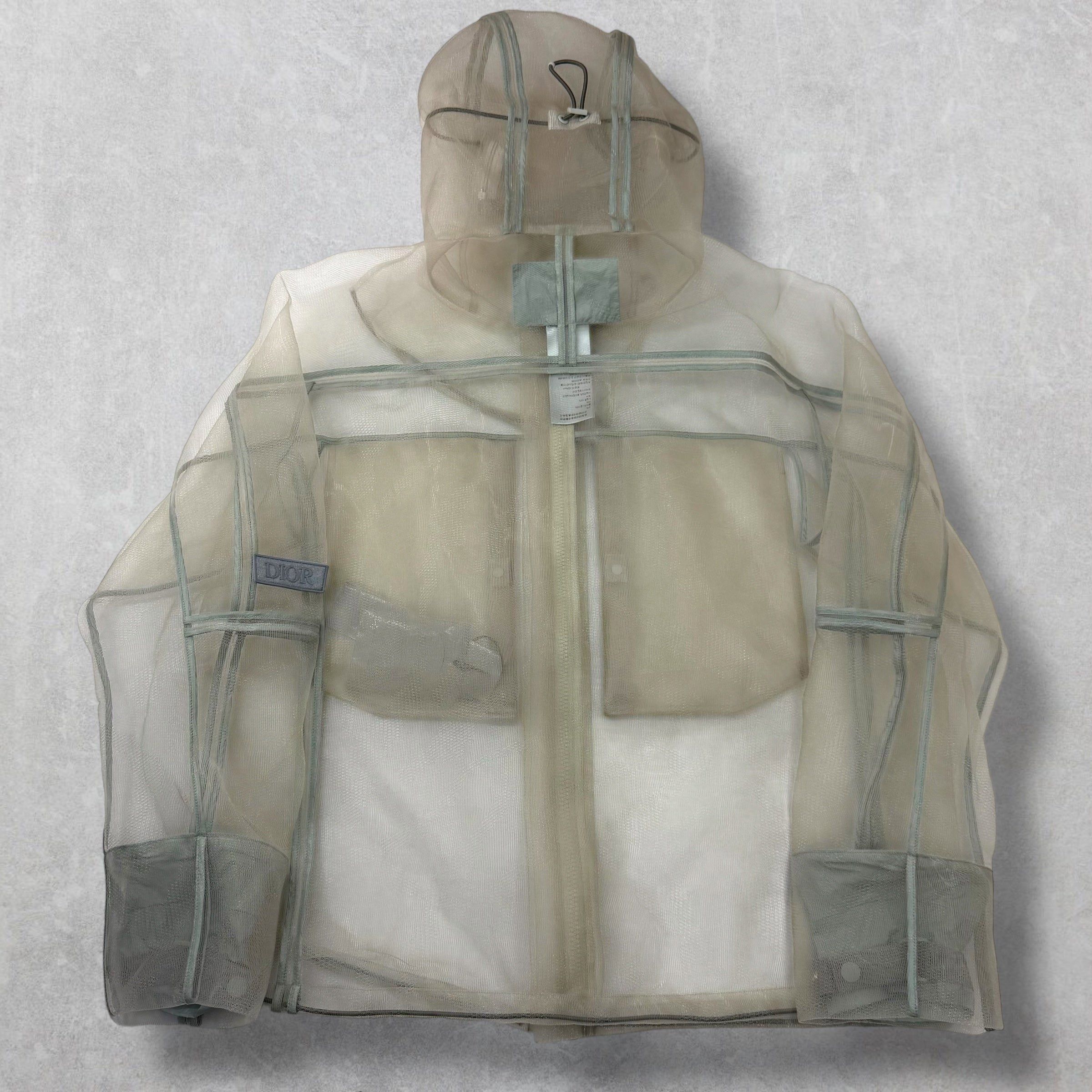 Dior Dior Technical Mesh and Tulle Hooded Jacket 48 (M) Size US M / EU 48-50 / 2 - 4 Thumbnail