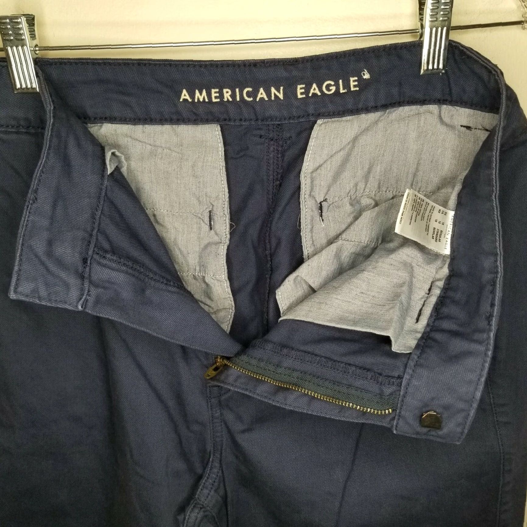 American Eagle Outfitters AMERICAN EAGLE Pants Men Size 34 Regular Blue Straight 28in Inseam Size US 34 / EU 50 - 3 Thumbnail