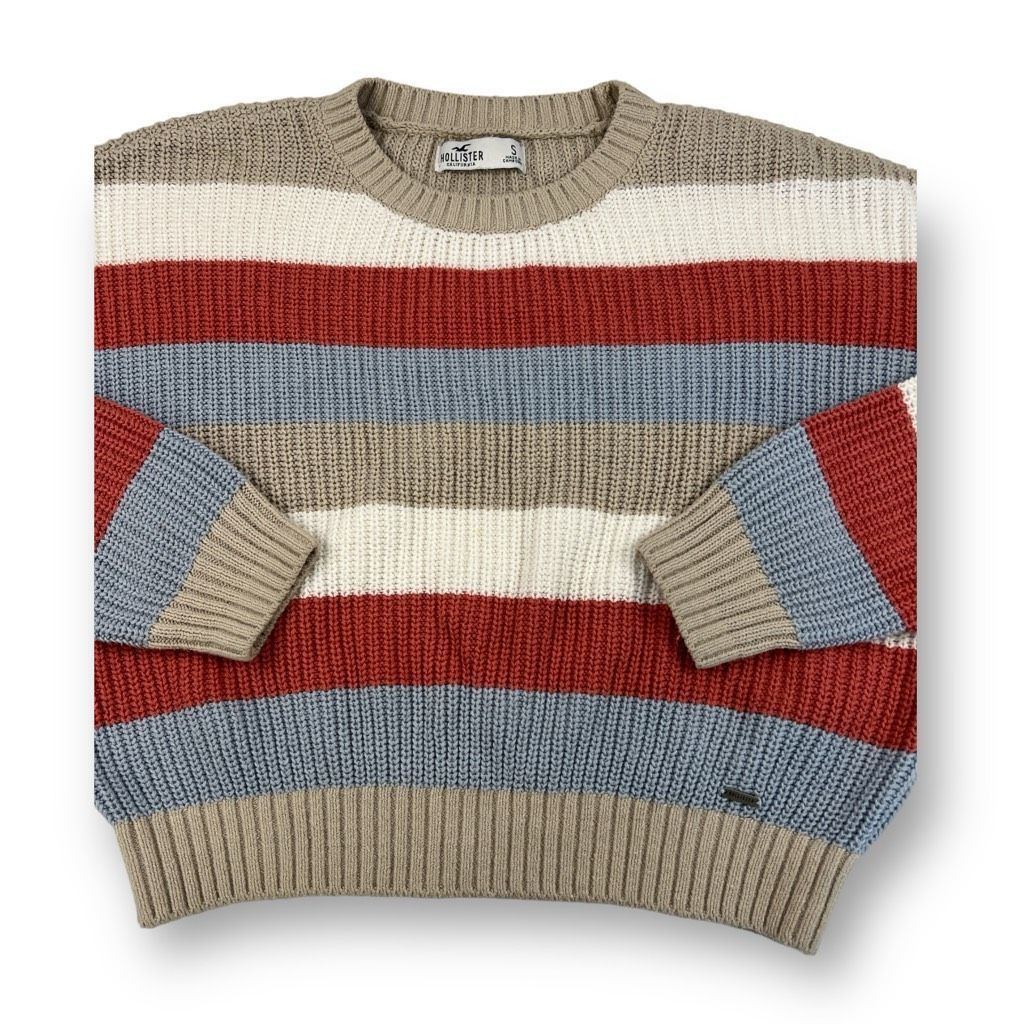 Hollister Hollister Oversized Striped Knit Sweater Size Small Size S / US 4 / IT 40 - 2 Thumbnail