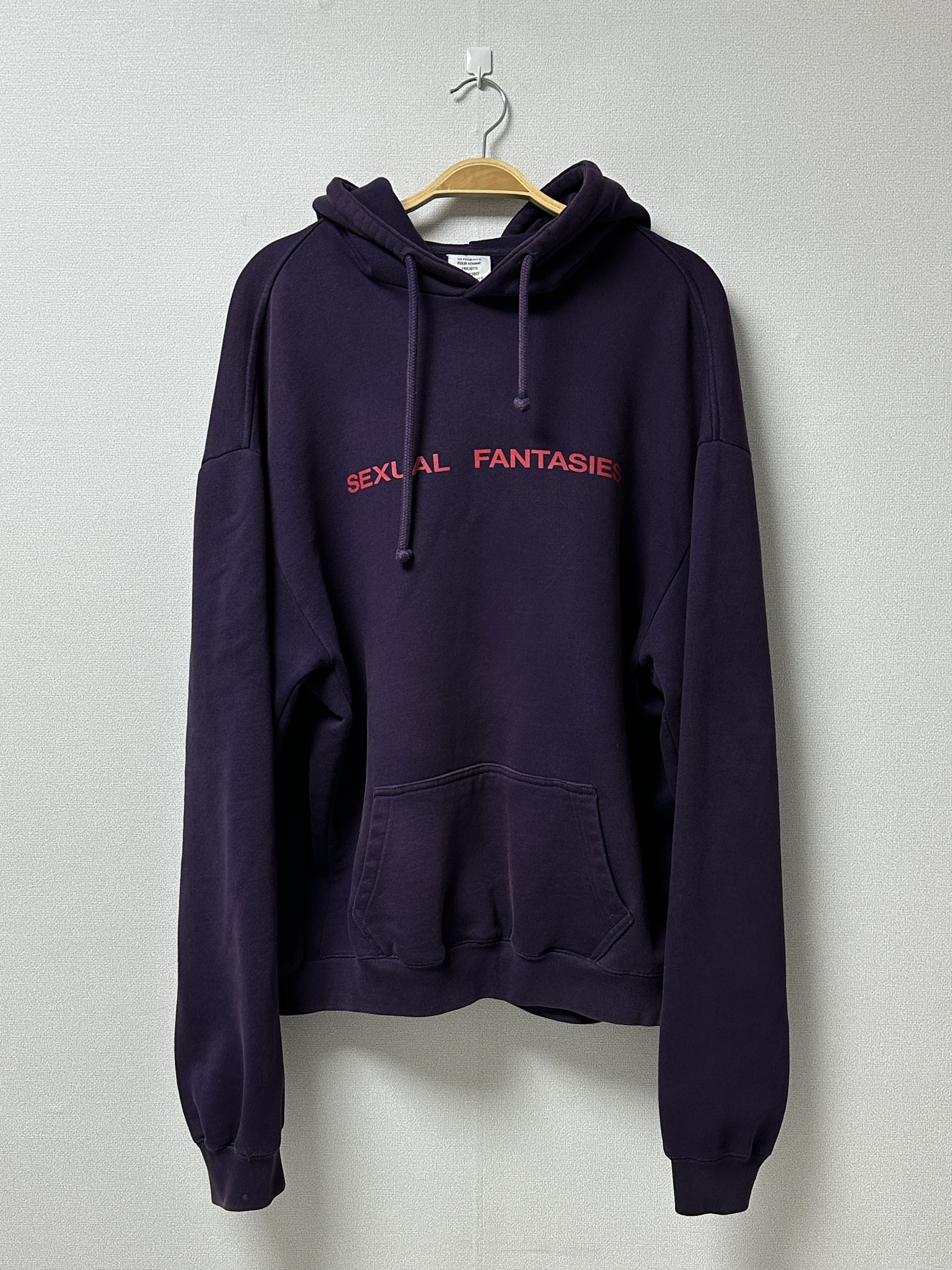 ウェア Grailed Vetements Sexual Fantasies Hoodie | Grailed