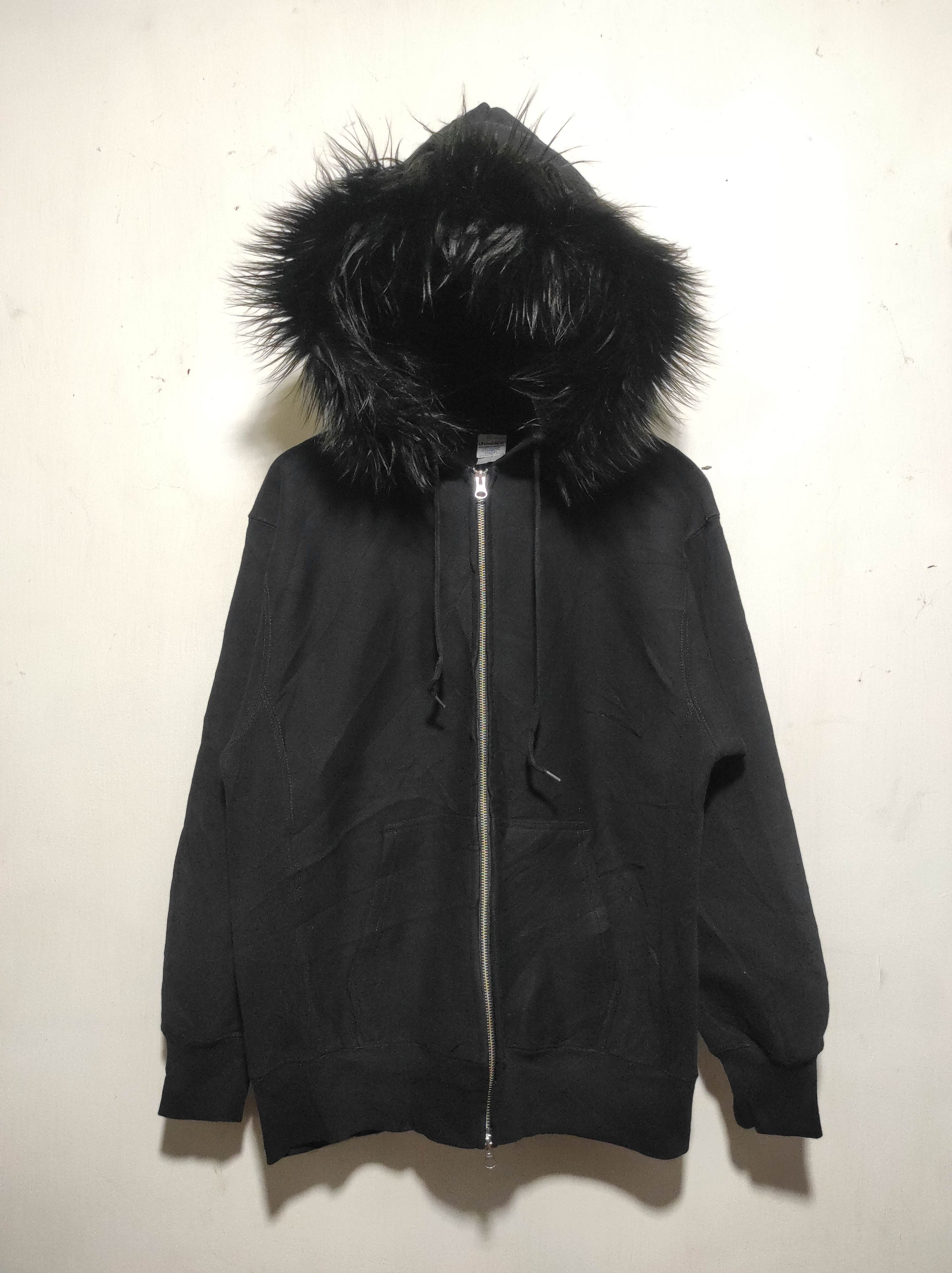 If Six Was Nine United Athle Black Double Zip Fur Hoodie IfSixWasNine style Size US L / EU 52-54 / 3 - 8 Thumbnail