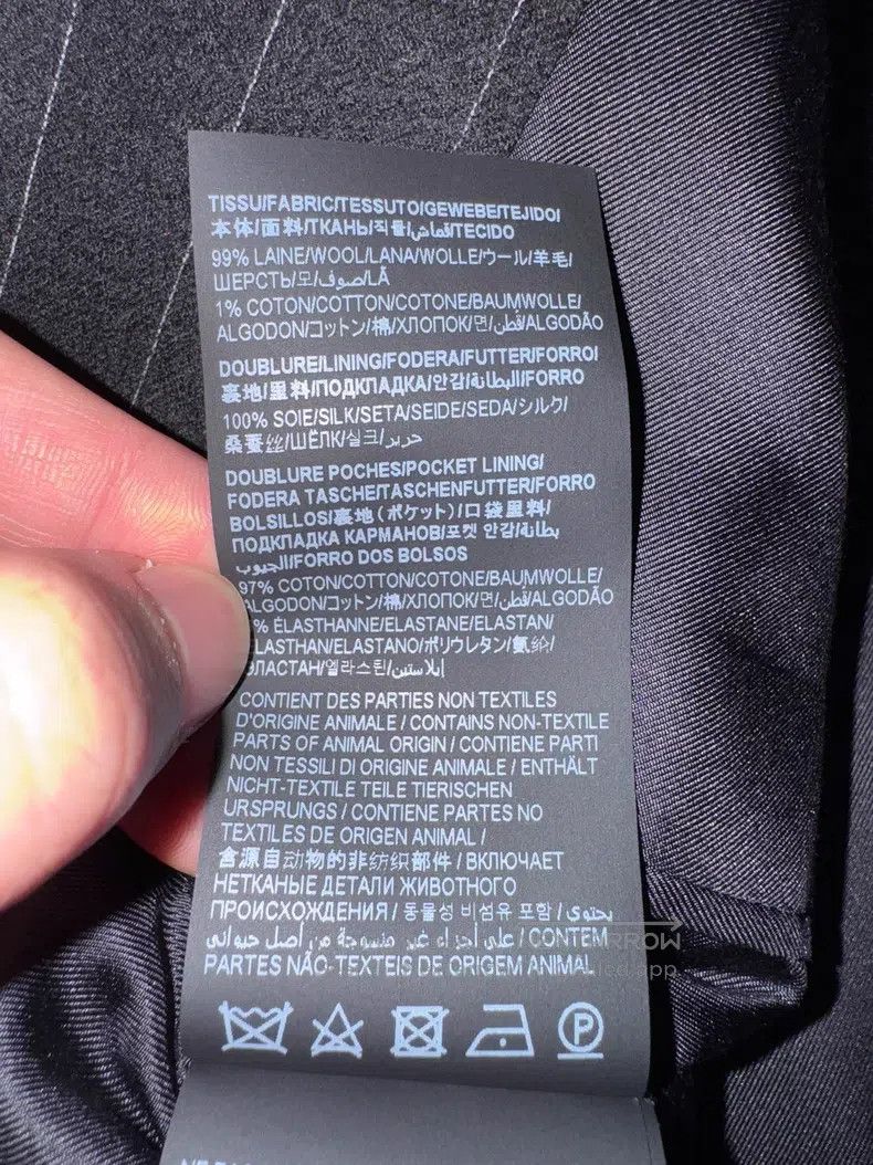 Saint Laurent Paris Saint Laurent Paris Double-breasted Men's Suit Jacket Size US M / EU 48-50 / 2 - 6 Thumbnail