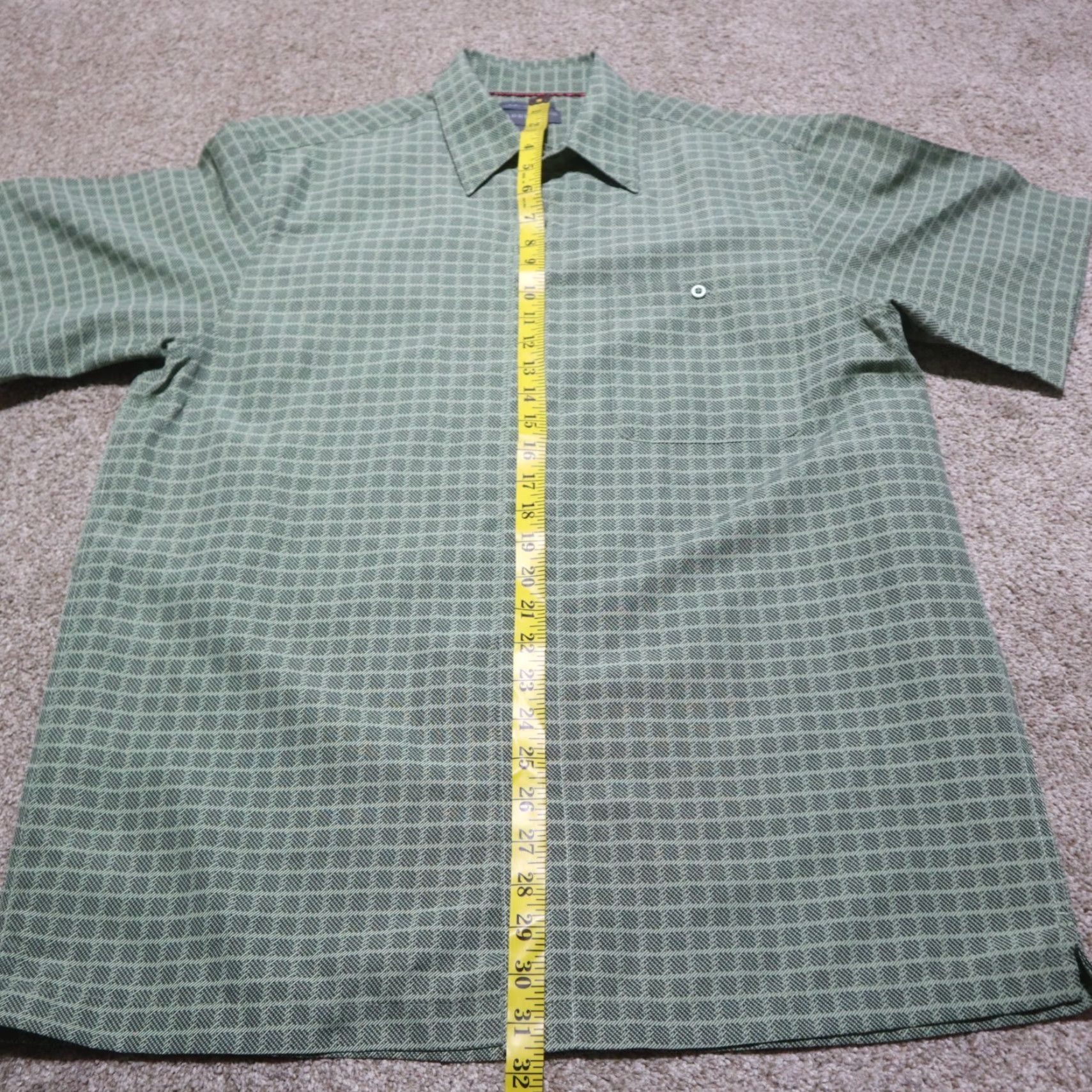 Vintage Saddlebred Shirt Men L Green Short Sleeve Button-Up Size US L / EU 52-54 / 3 - 6 Thumbnail