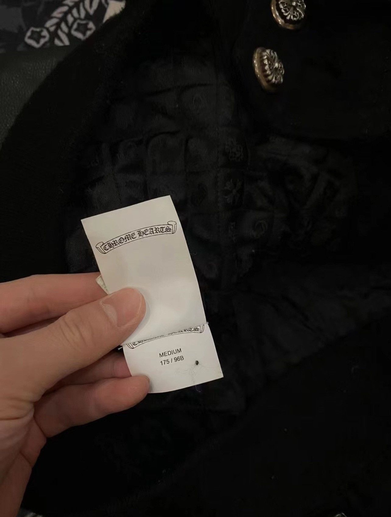 Chrome Hearts *RARE* Chrome Hearts Leather Patched Varisity Jacket Sz. M Size US M / EU 48-50 / 2 - 5 Thumbnail