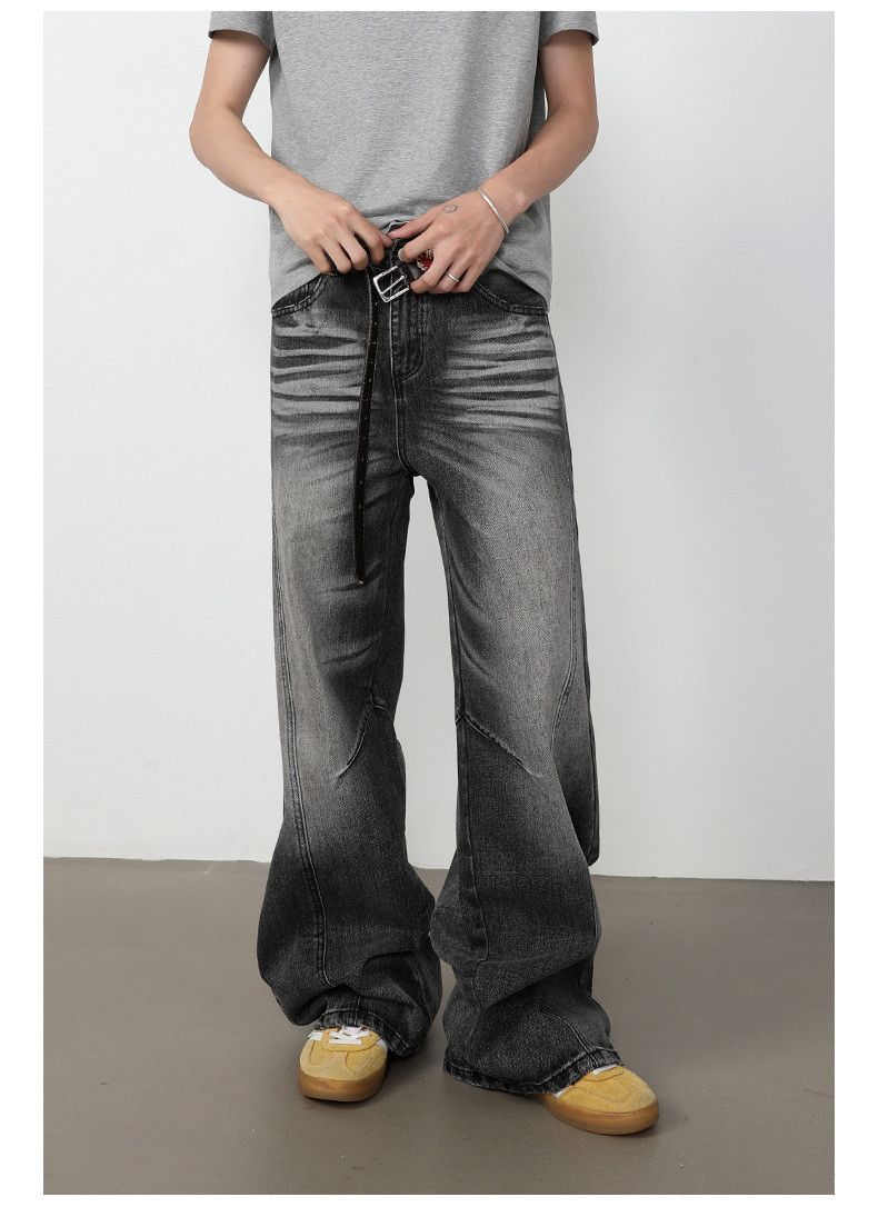 Vintage Men's American Retro Washed & Distressed Patchwork Jeans Size US 32 / EU 48 - 3 Thumbnail