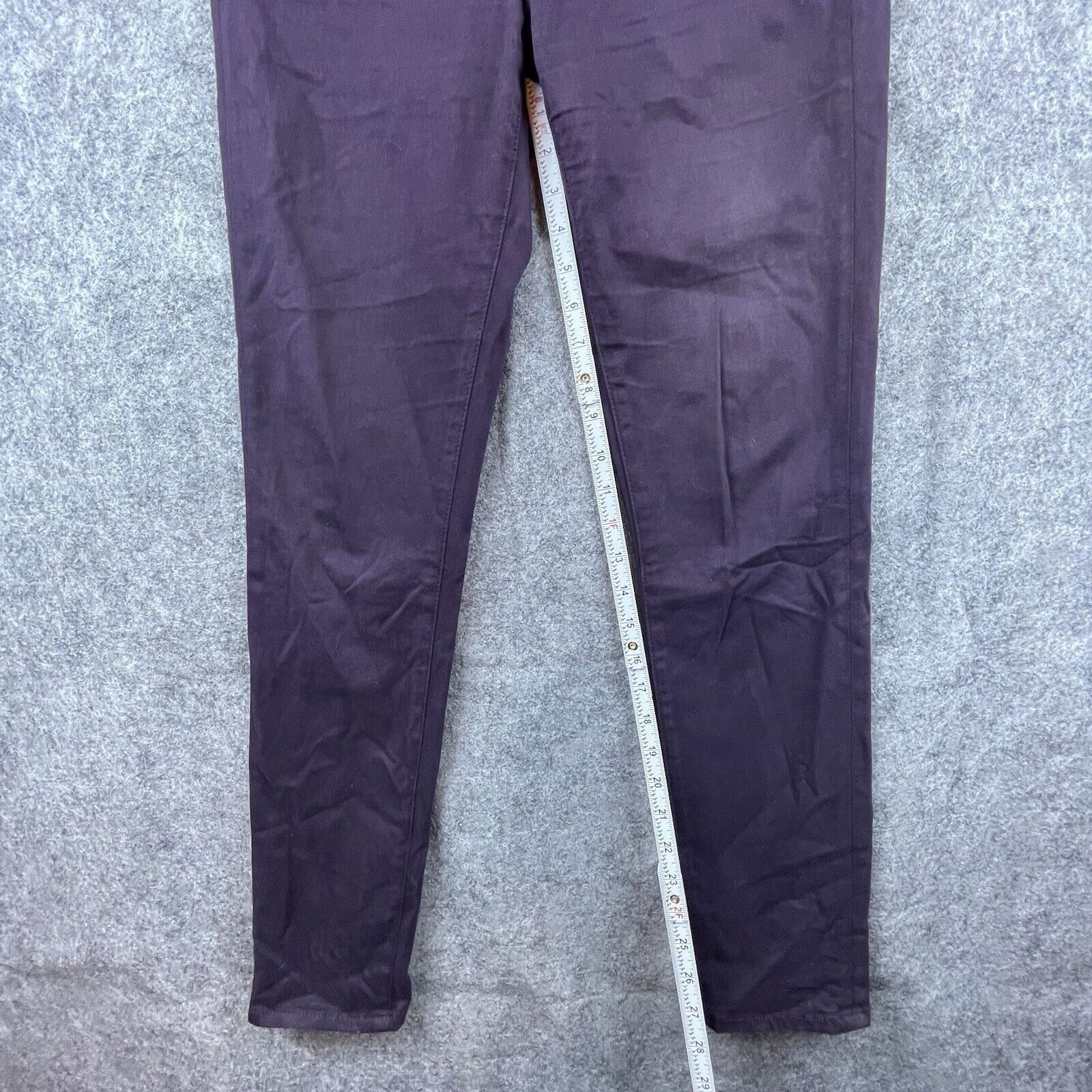 AG Adriano Goldschmied Adriano Goldschmied Jeans 28 Purple Prima Mid Rise Cigarette Size 28" / US 6 / IT 42 - 5 Thumbnail