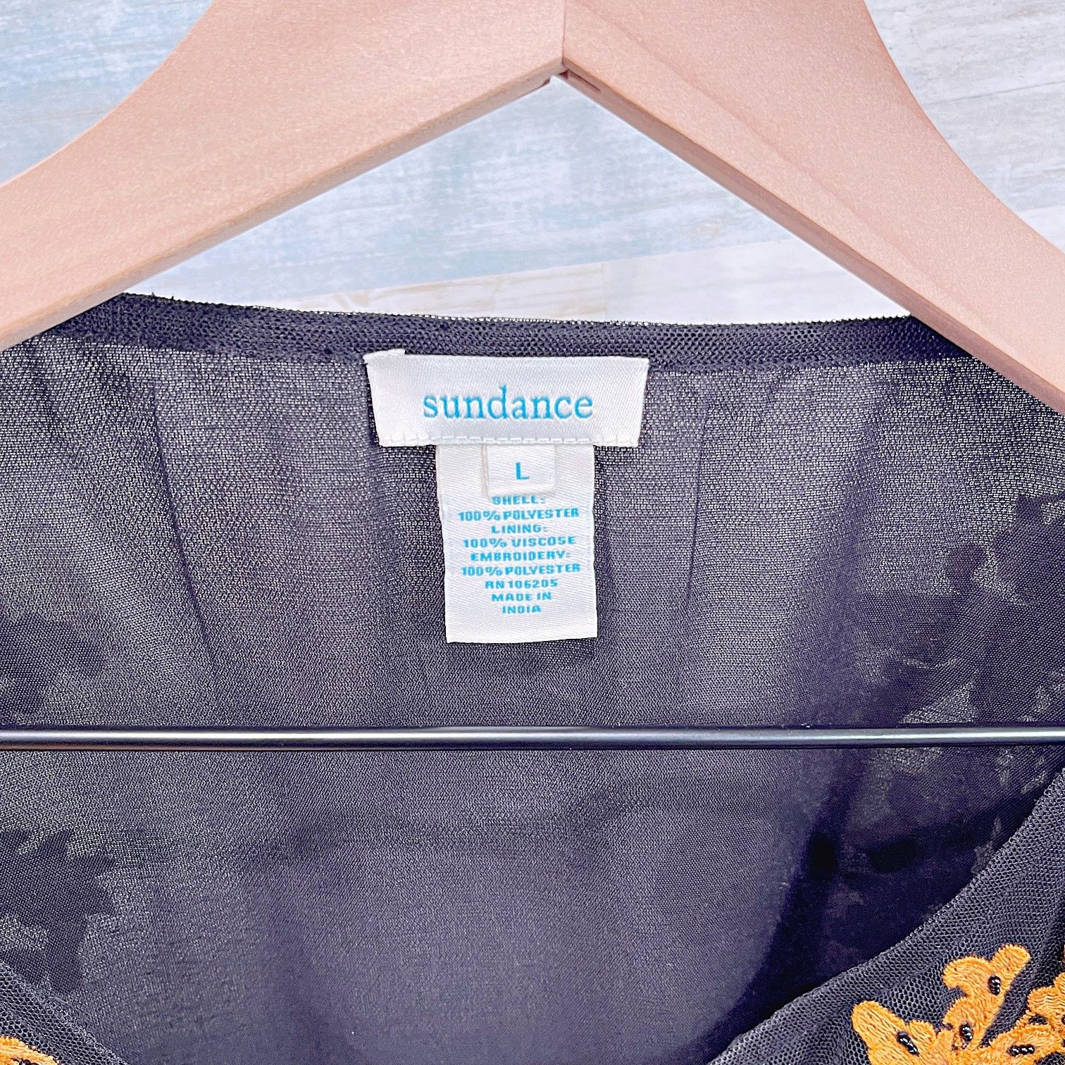 Other SUNDANCE Tulle Floral Embroidered Beaded Top Womens Large Size L / US 10 / IT 46 - 7 Thumbnail