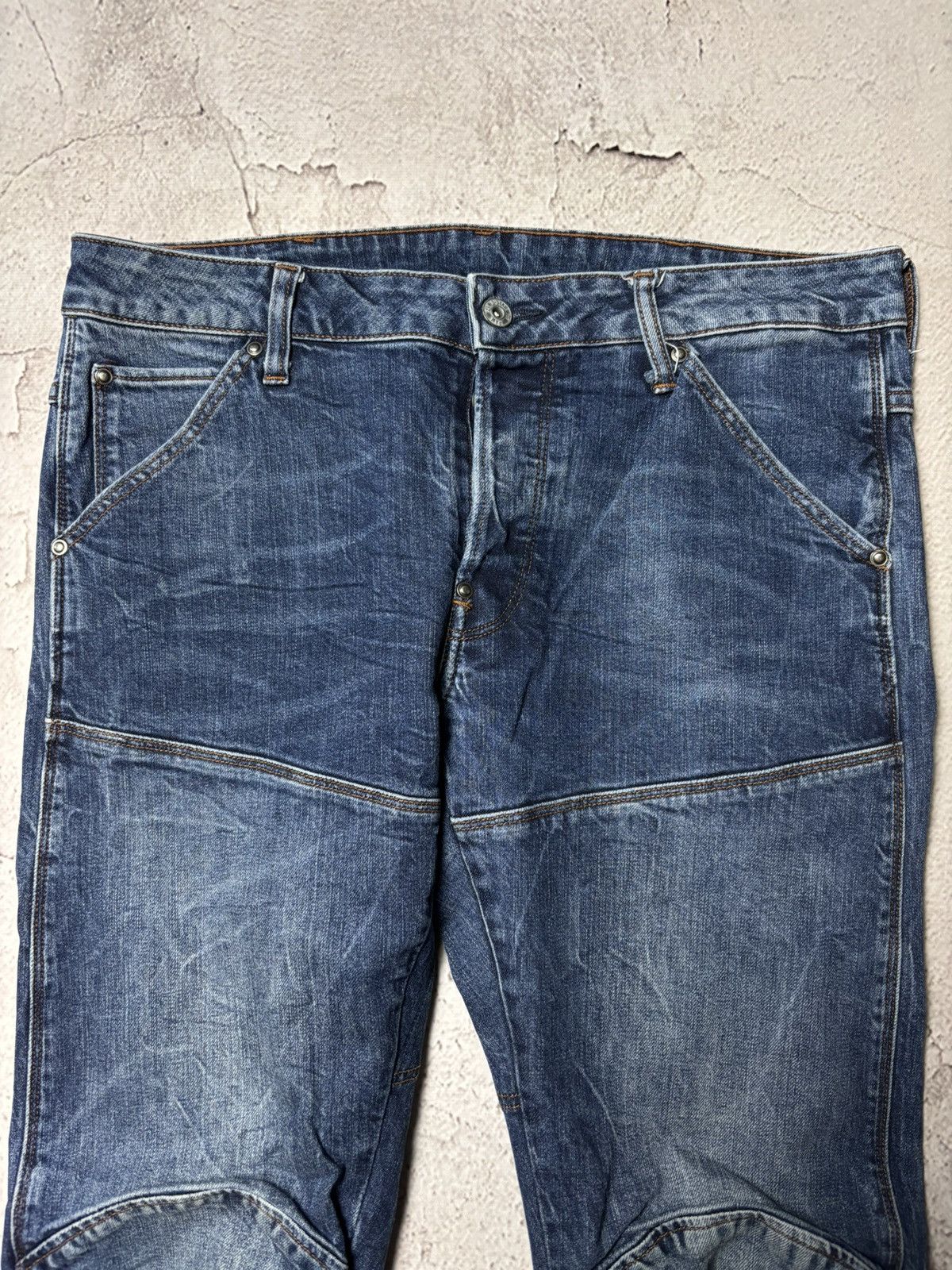 G-Star G-STAR RAW MEN'S JEANS 5620 3D Slim W32 L32 BLUE STRETCH Size US 32 / EU 48 - 3 Thumbnail
