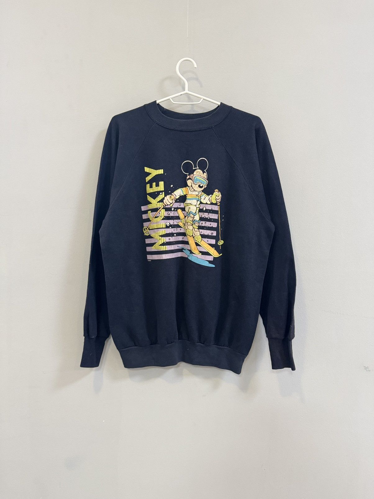 Hanes × Vintage DOWNHILL FREAK 80s Mickey Mouse Ski vintage crewneck Size US XL / EU 56 / 4 - 1 Thumbnail
