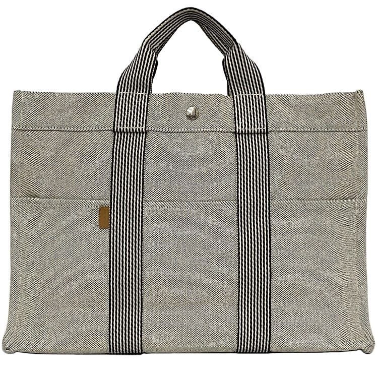 Hermes HERMES Tote Bag Grey Cotton Size ONE SIZE - 1 Thumbnail