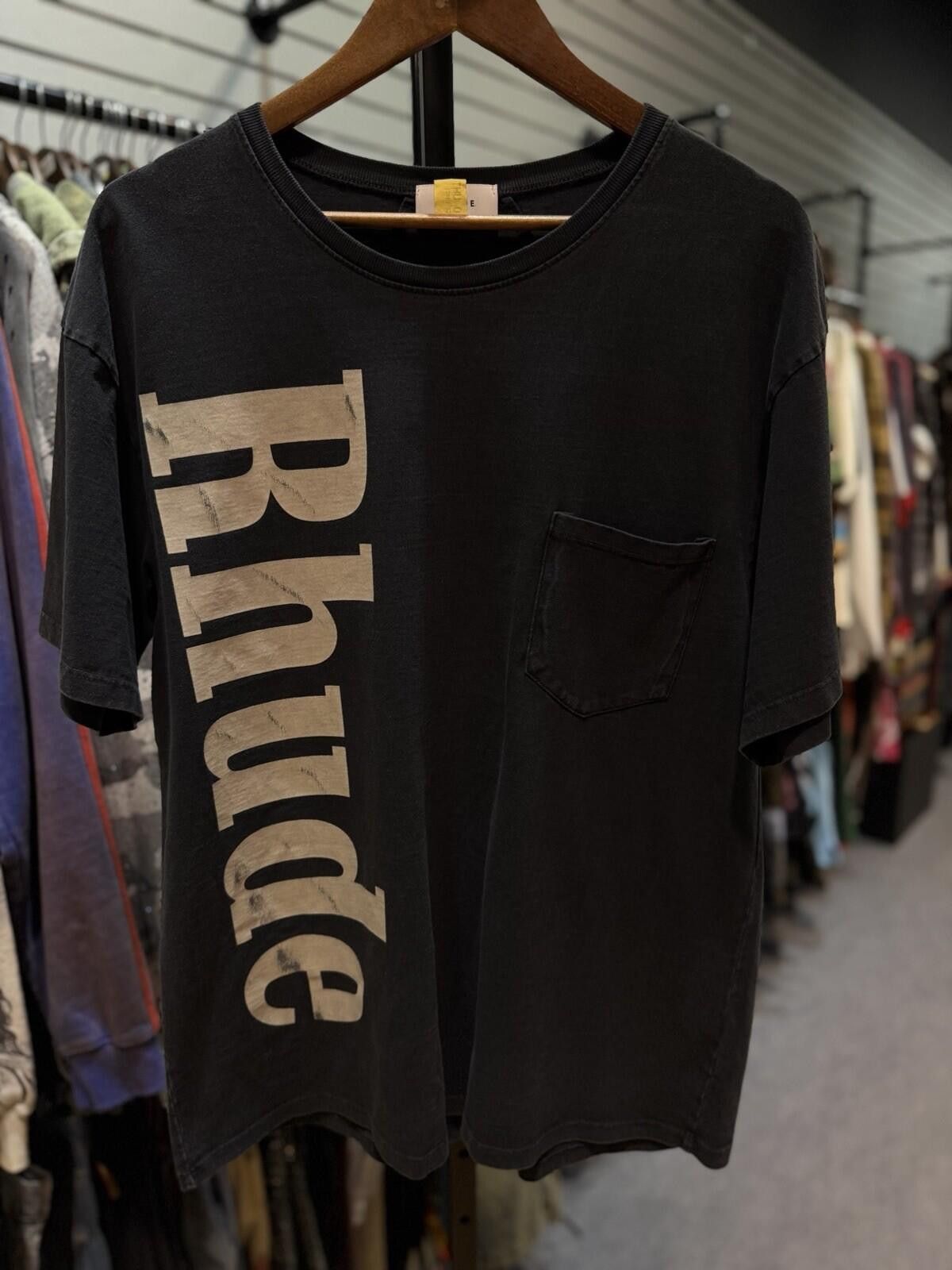 Rhude RhudeTee Shirt Blue Side Logo 100% Authentic Size (Small) Size US S / EU 44-46 / 1 - 4 Thumbnail