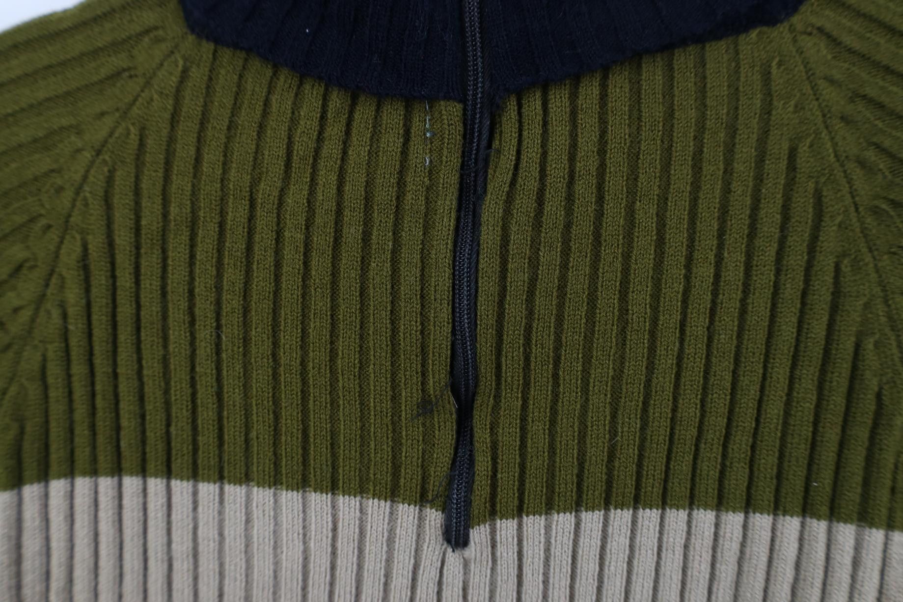 Vintage Vintage 50s 60s Mid Century Modern Block Ribbed Knit Sweater Size M / US 6-8 / IT 42-44 - 9 Thumbnail