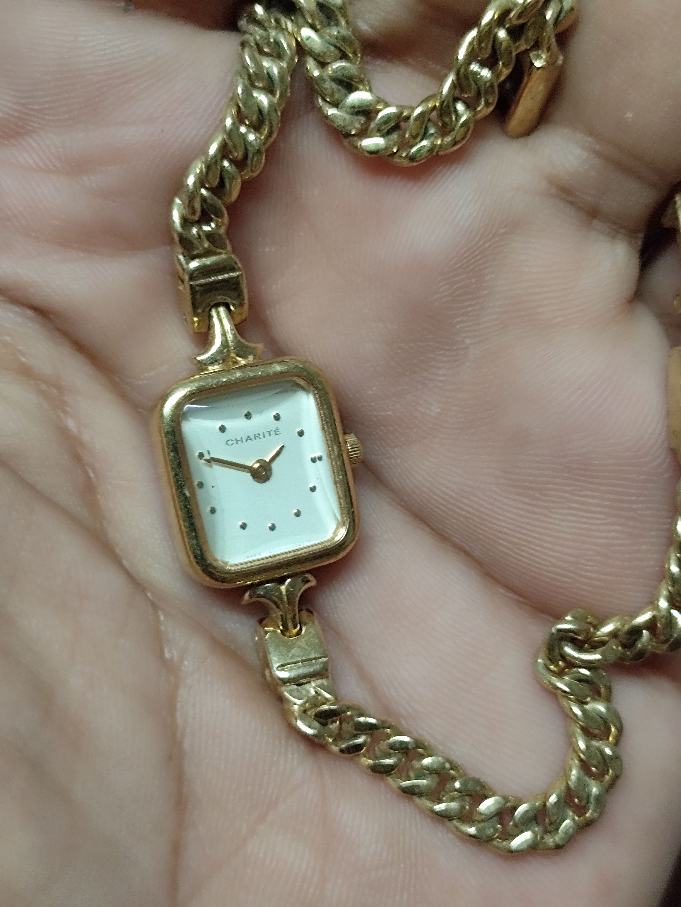 Japanese Brand Luxury Gold Color Bracelet Watch By CHARITE JAPAN Size ONE SIZE - 1 Thumbnail