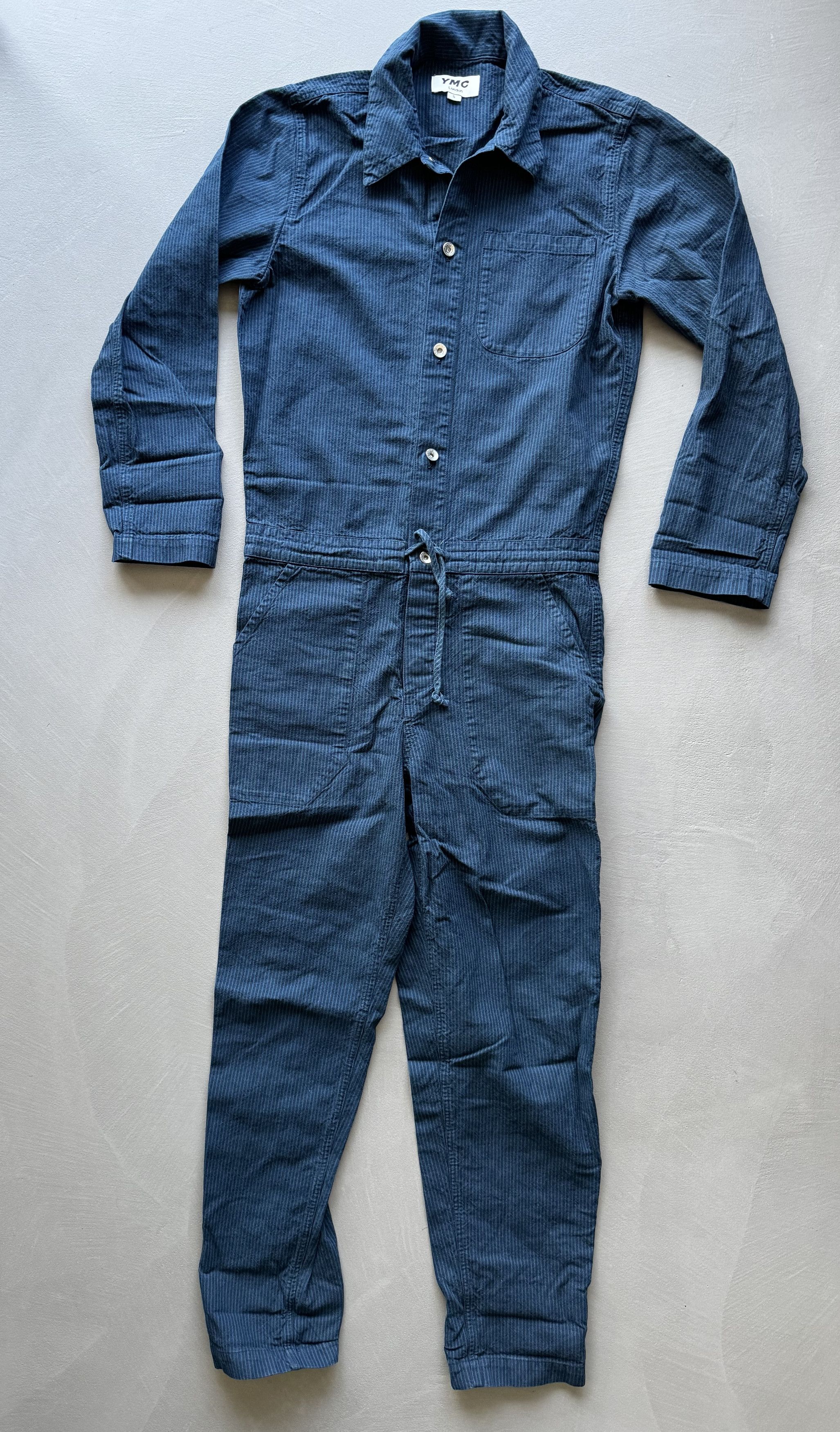 YMC You Must Create YMC Sting Blue Striped Jumpsuit, Overalls Size US 30 / EU 46 - 2 Thumbnail